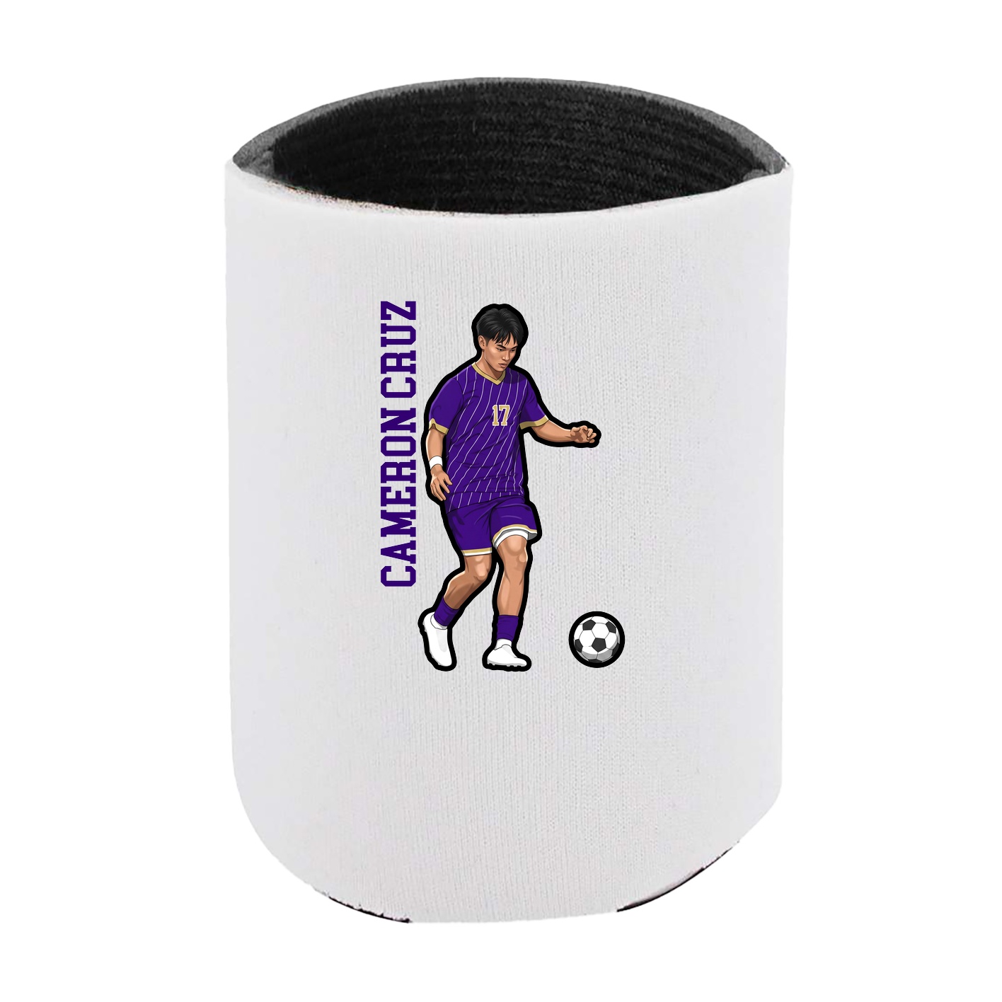 Can Holder — Name Vertical in White