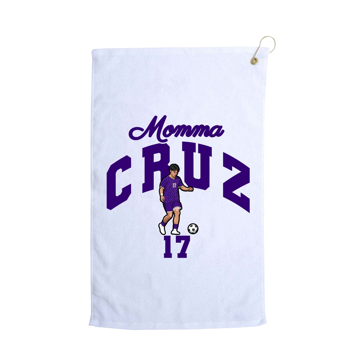 Golf Towel — Mothers Day Arch in White