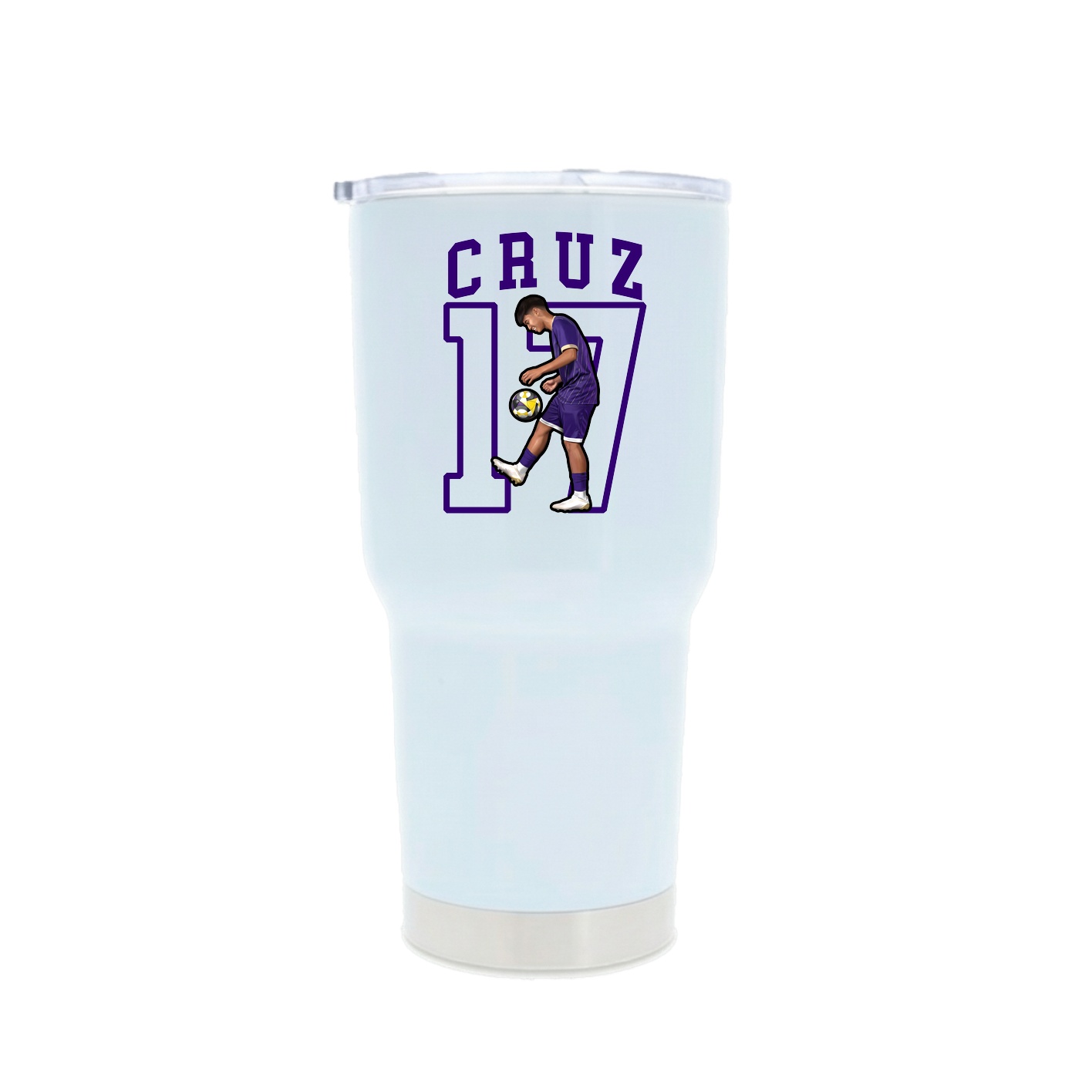 30oz Stainless Steel Tumbler — Shirsey in White