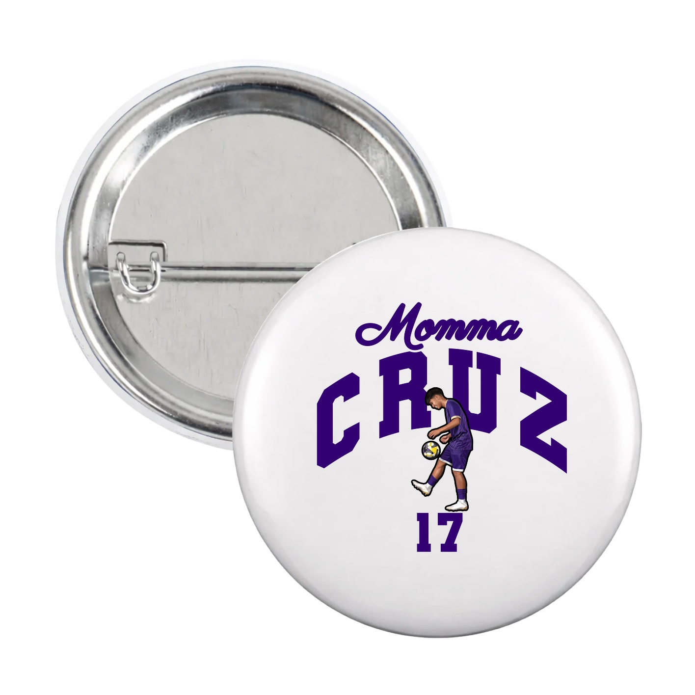 Game Day Button — Mothers Day Arch in White