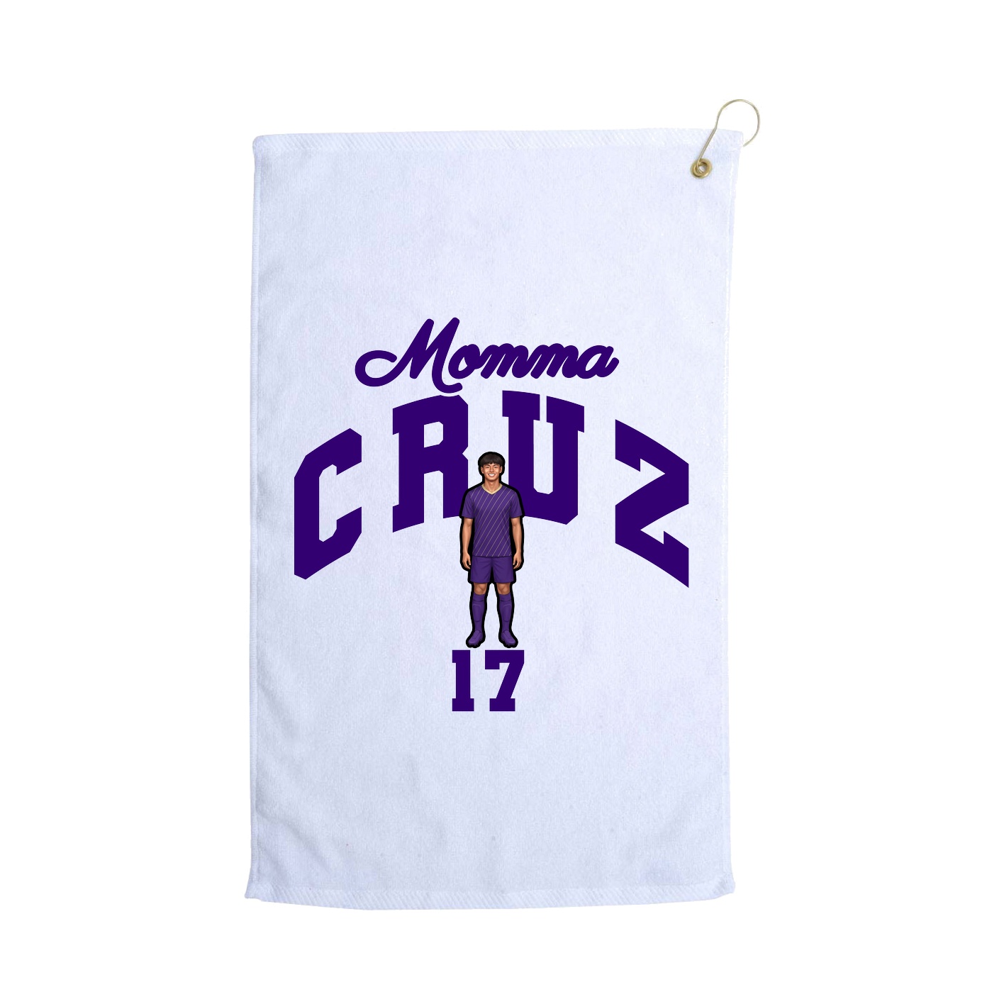 Golf Towel — Mothers Day Arch in White