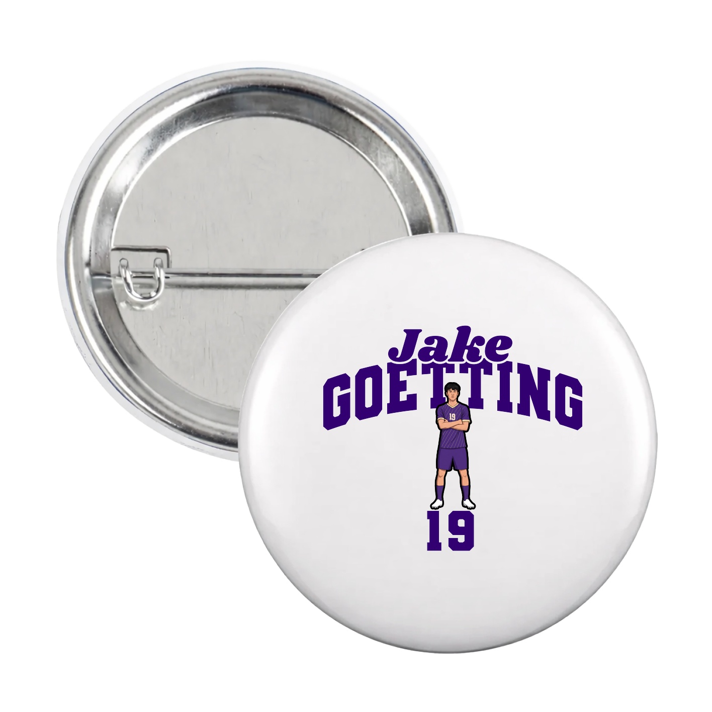 Game Day Button — Signature Arch in White