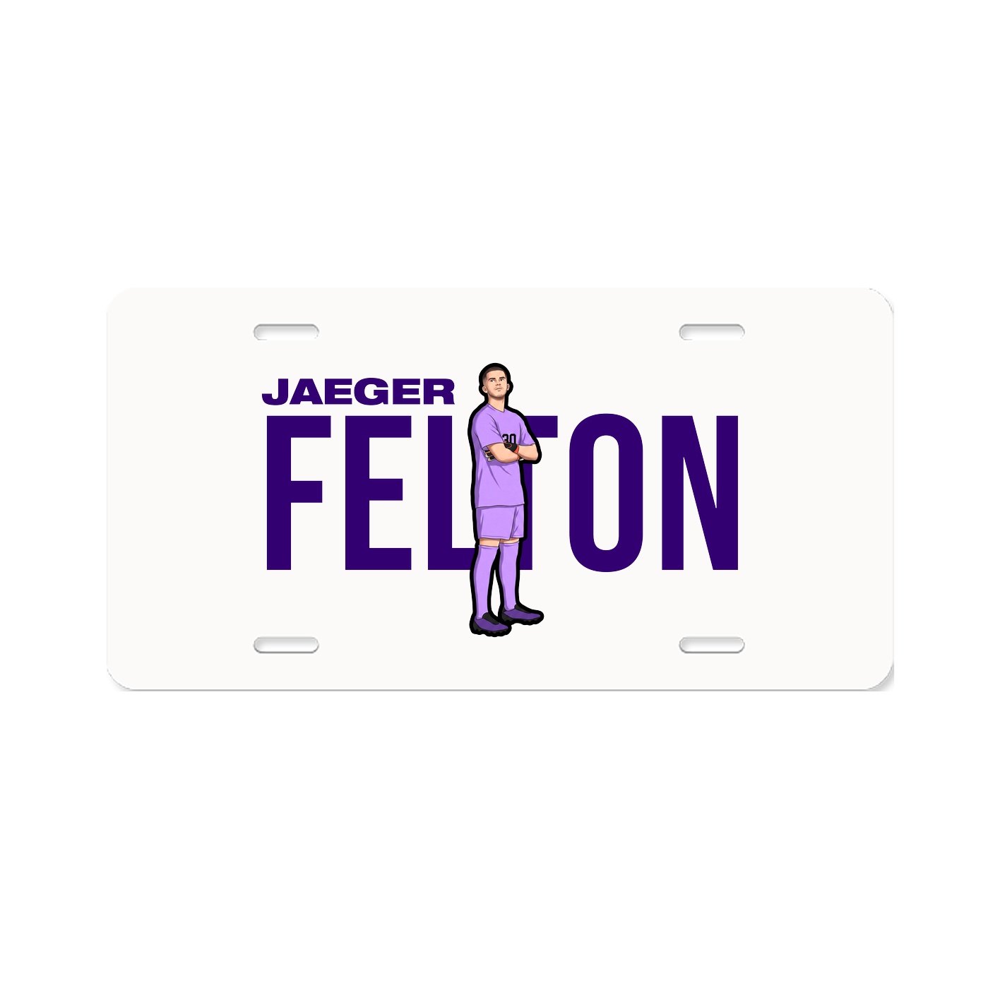 License Plate — Player Name in Classic