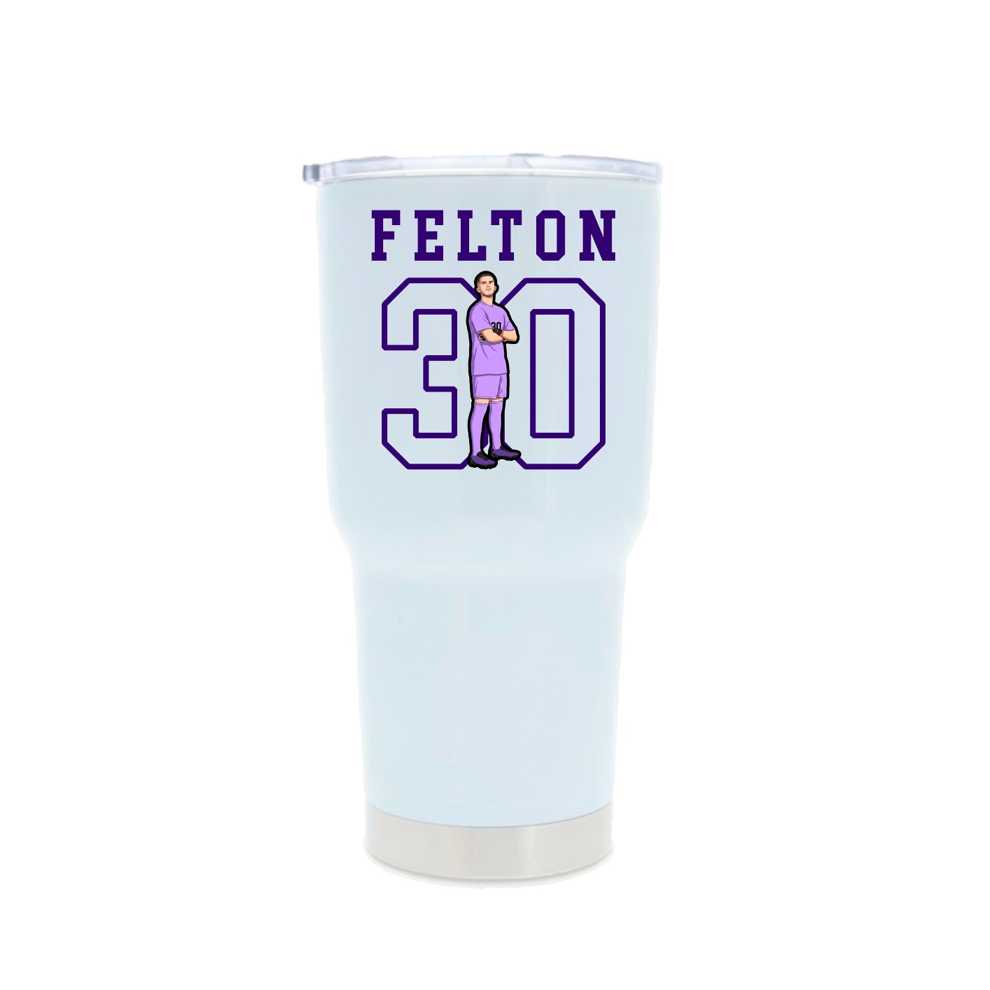 30oz Stainless Steel Tumbler — Shirsey in White