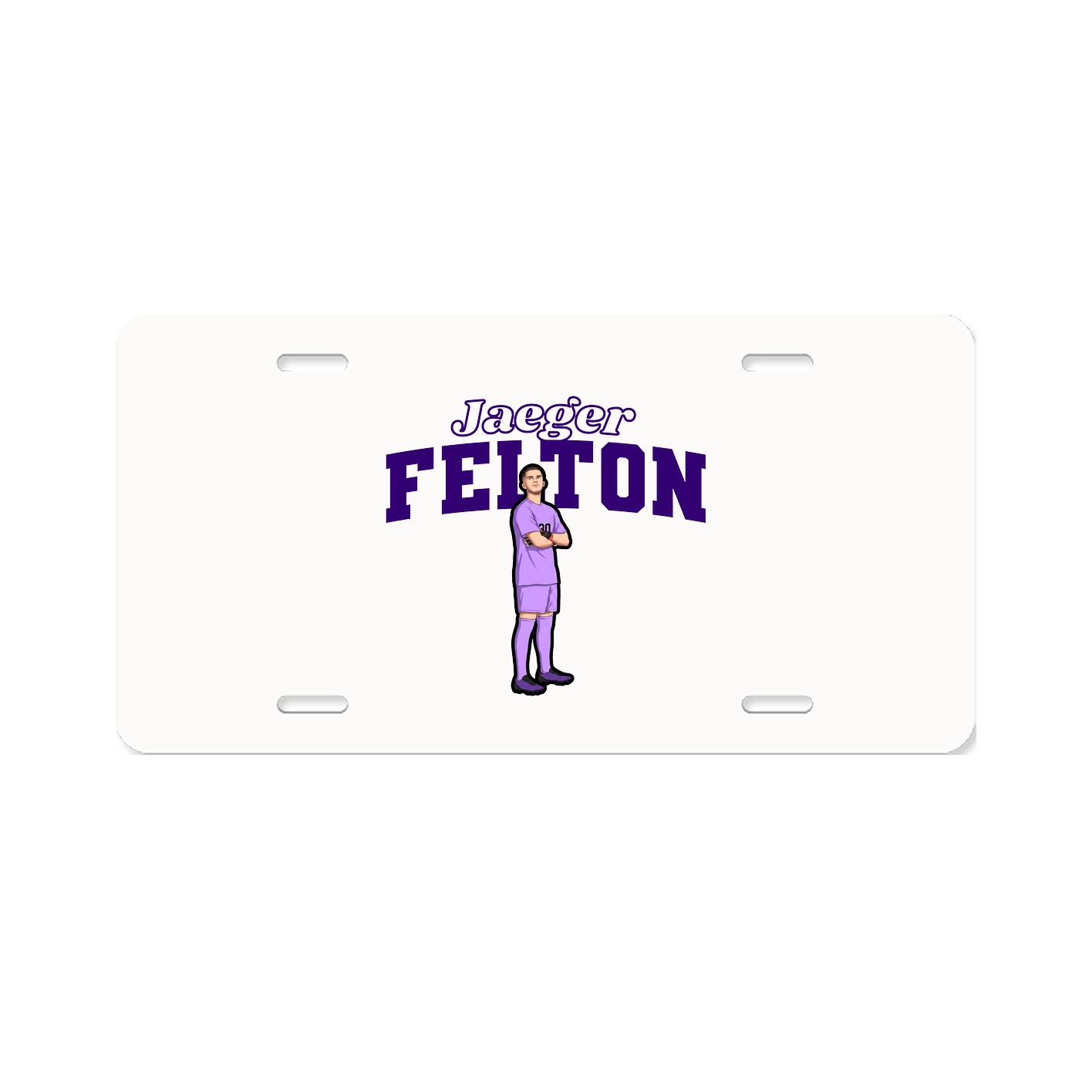 License Plate — Name Arch in Classic