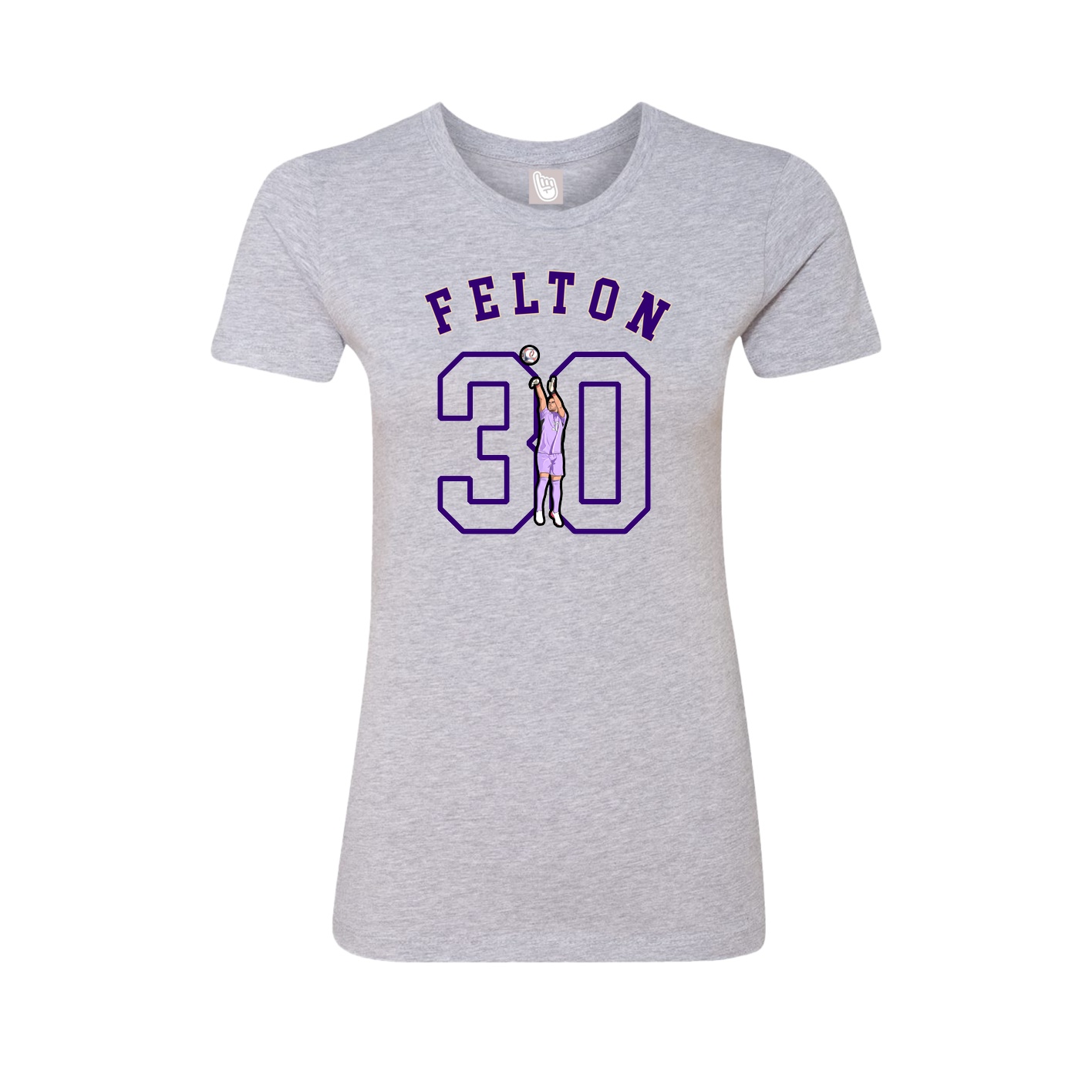 Fitted Women's Tee — Shirsey Arch in Grey