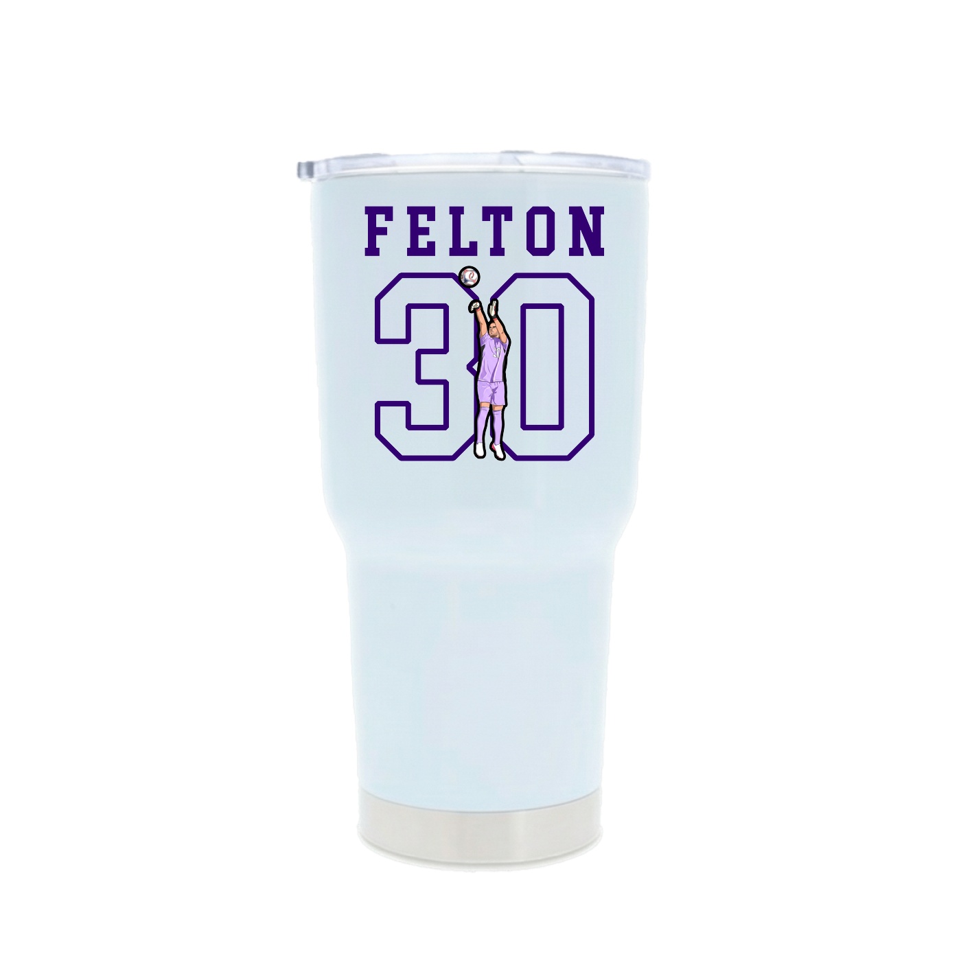 30oz Stainless Steel Tumbler — Shirsey in White