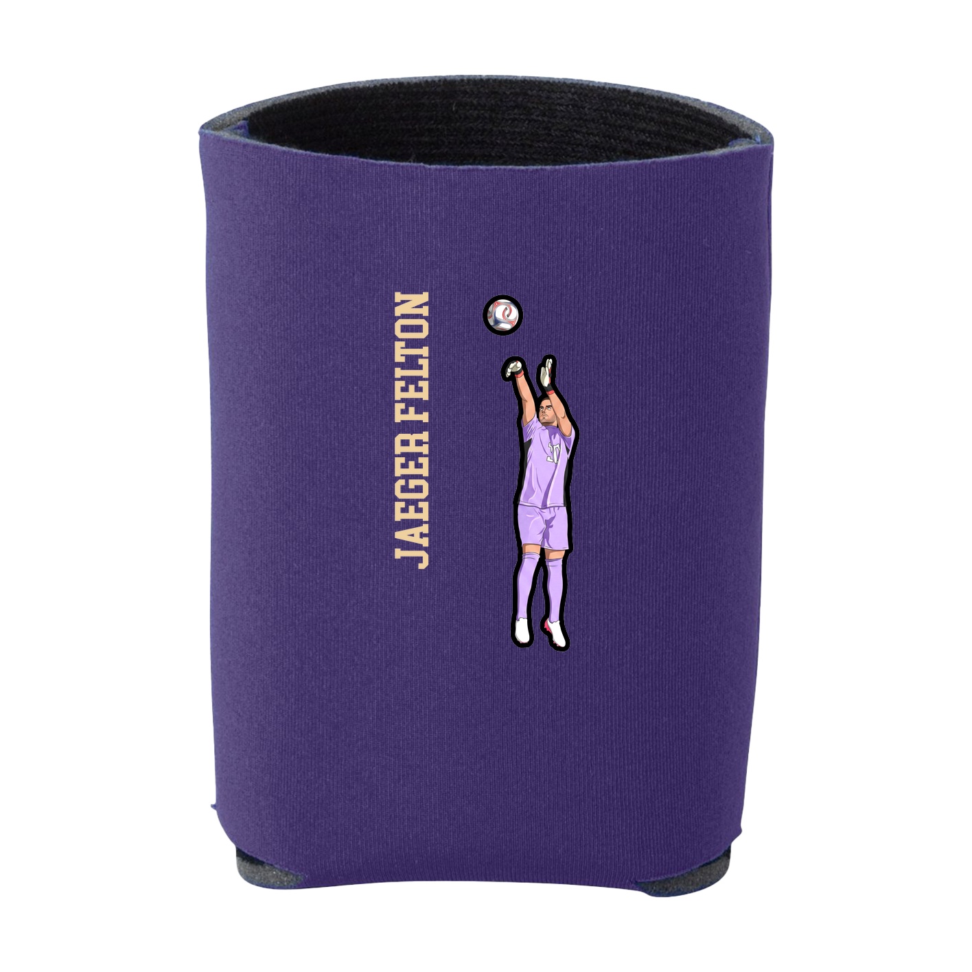 Can Holder — Name Vertical in Purple