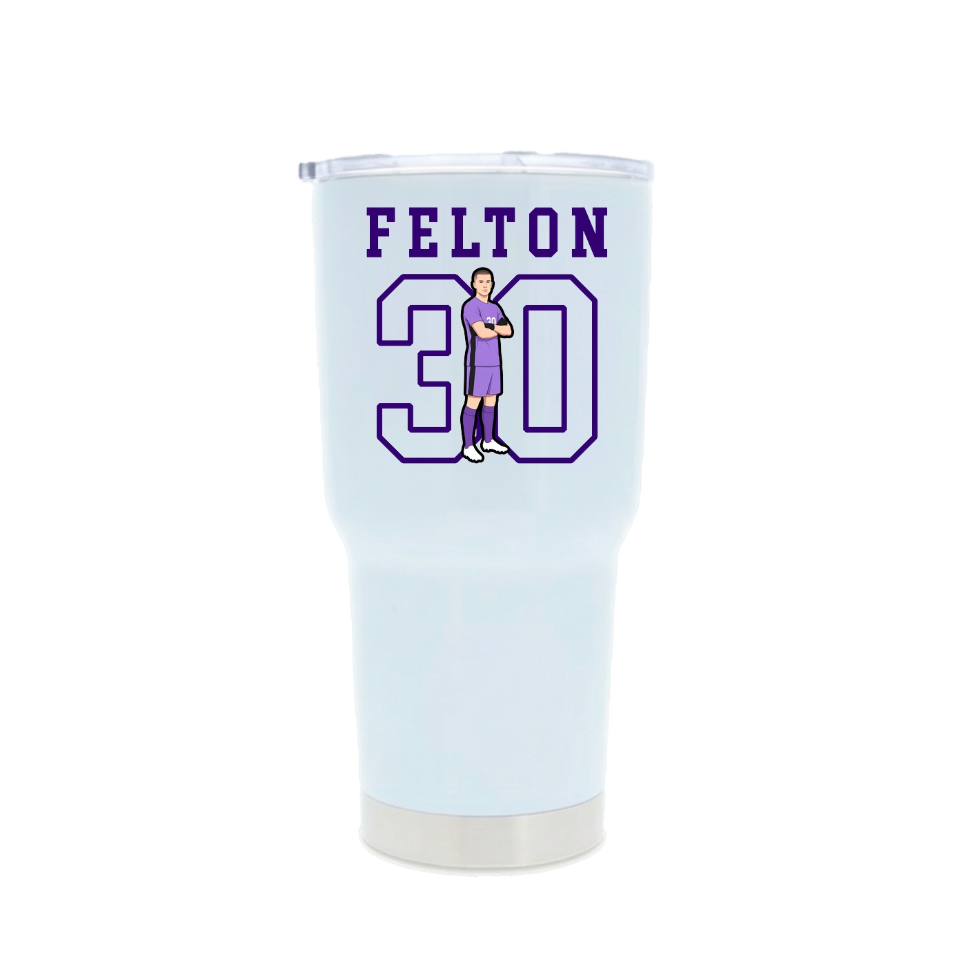 30oz Stainless Steel Tumbler — Shirsey in White