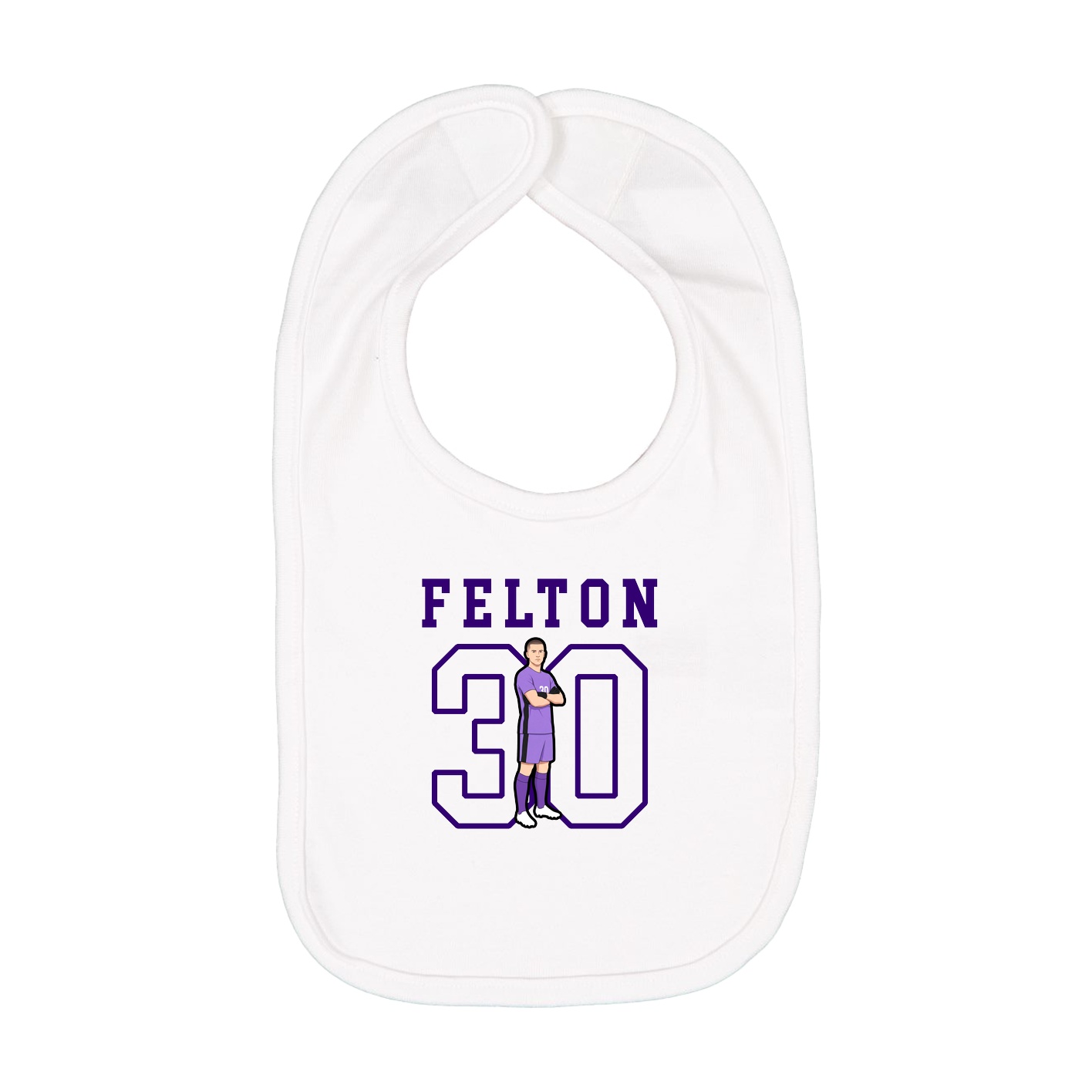 Infant Bib — Shirsey in White