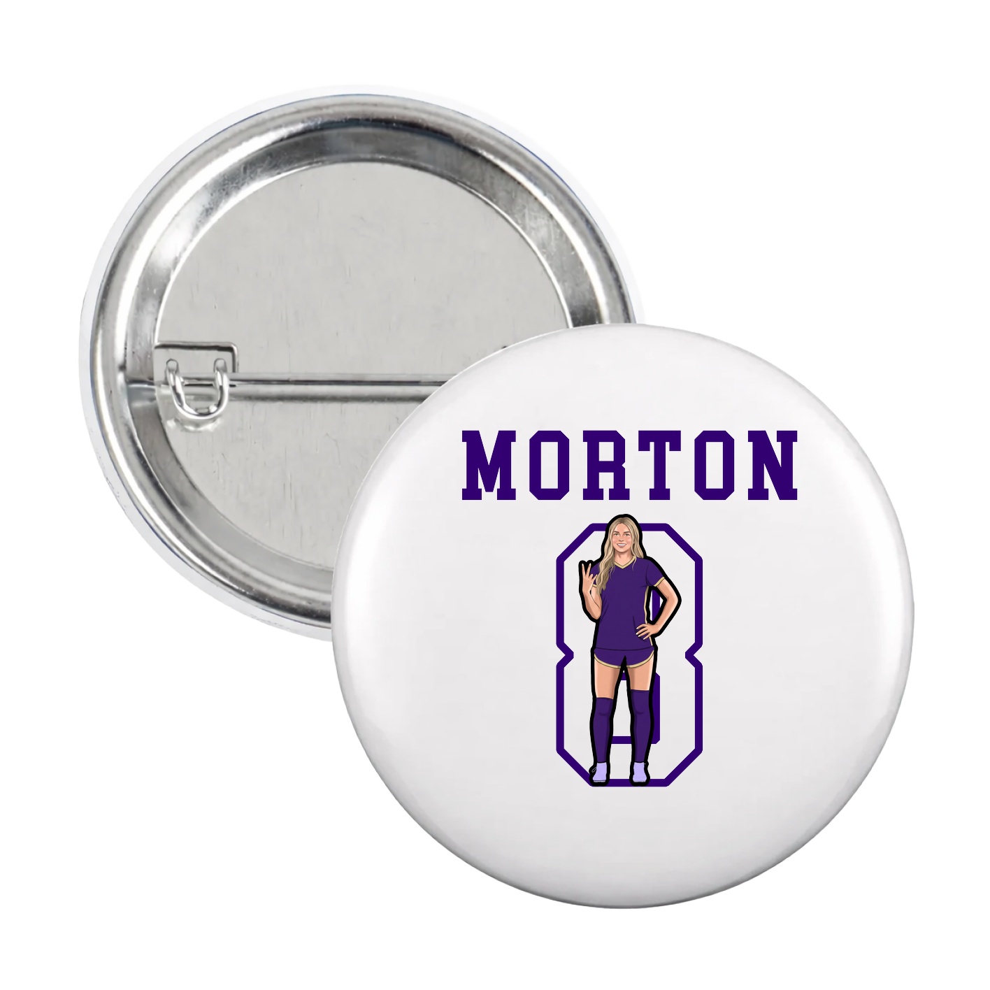 Game Day Button — Shirsey in White