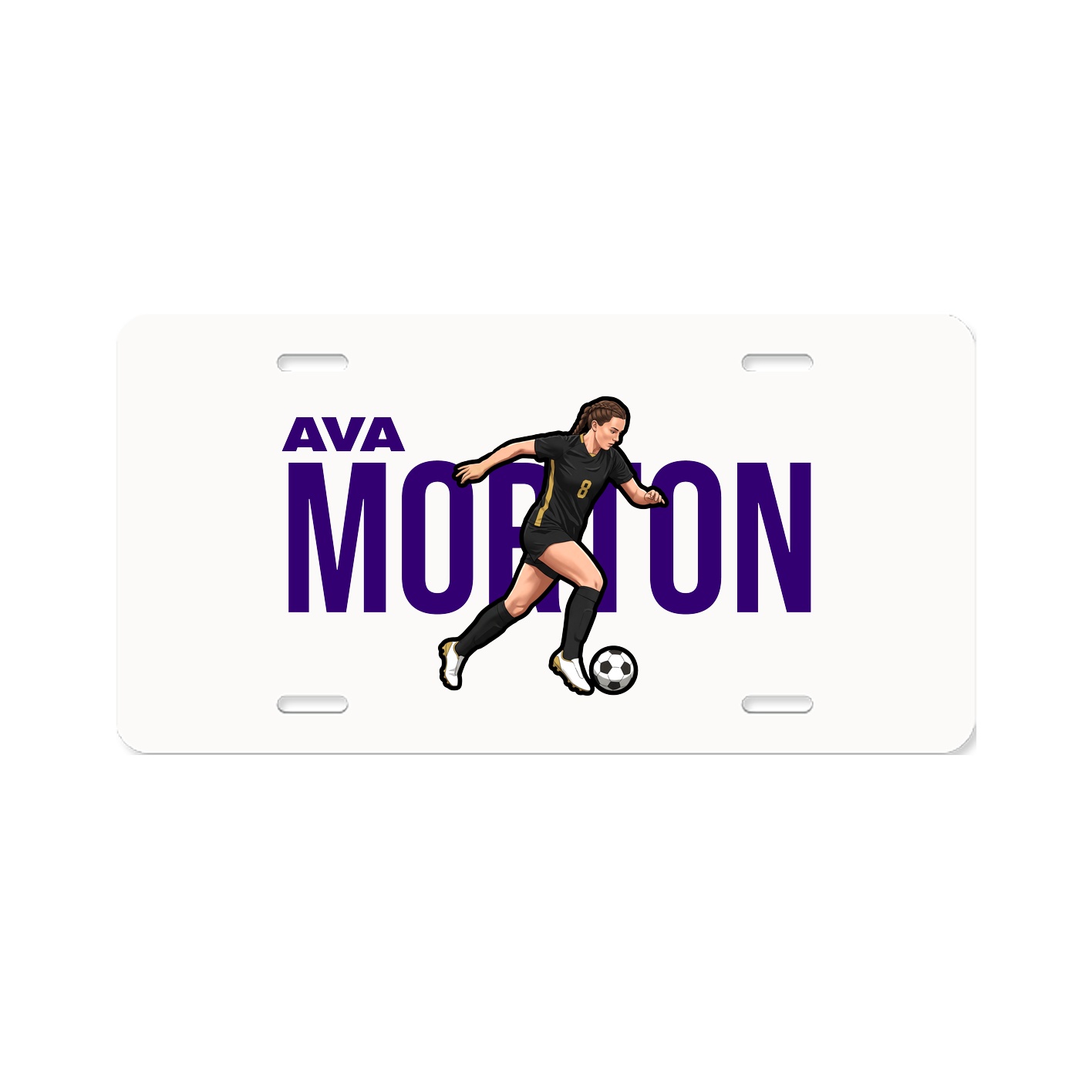 License Plate — Player Name in Classic