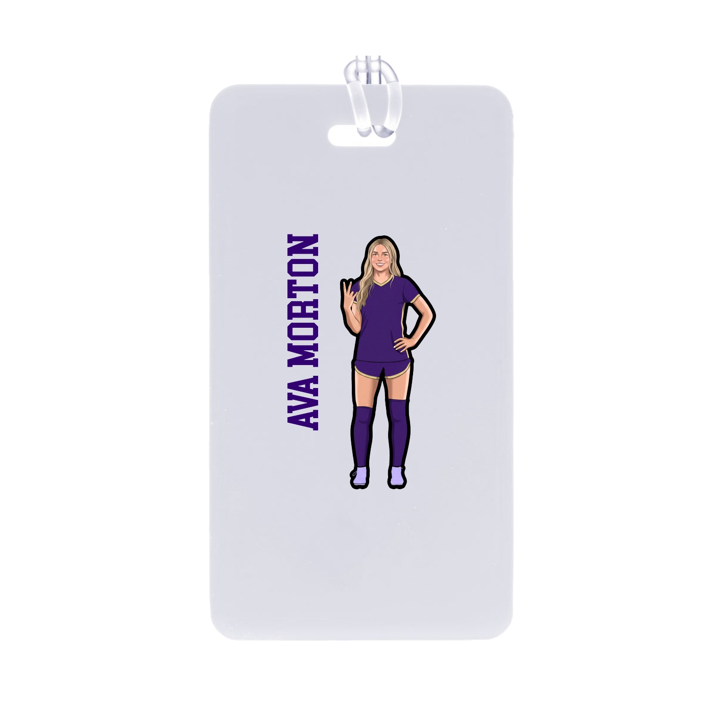 Bag Tag — Name Vertical in Classic