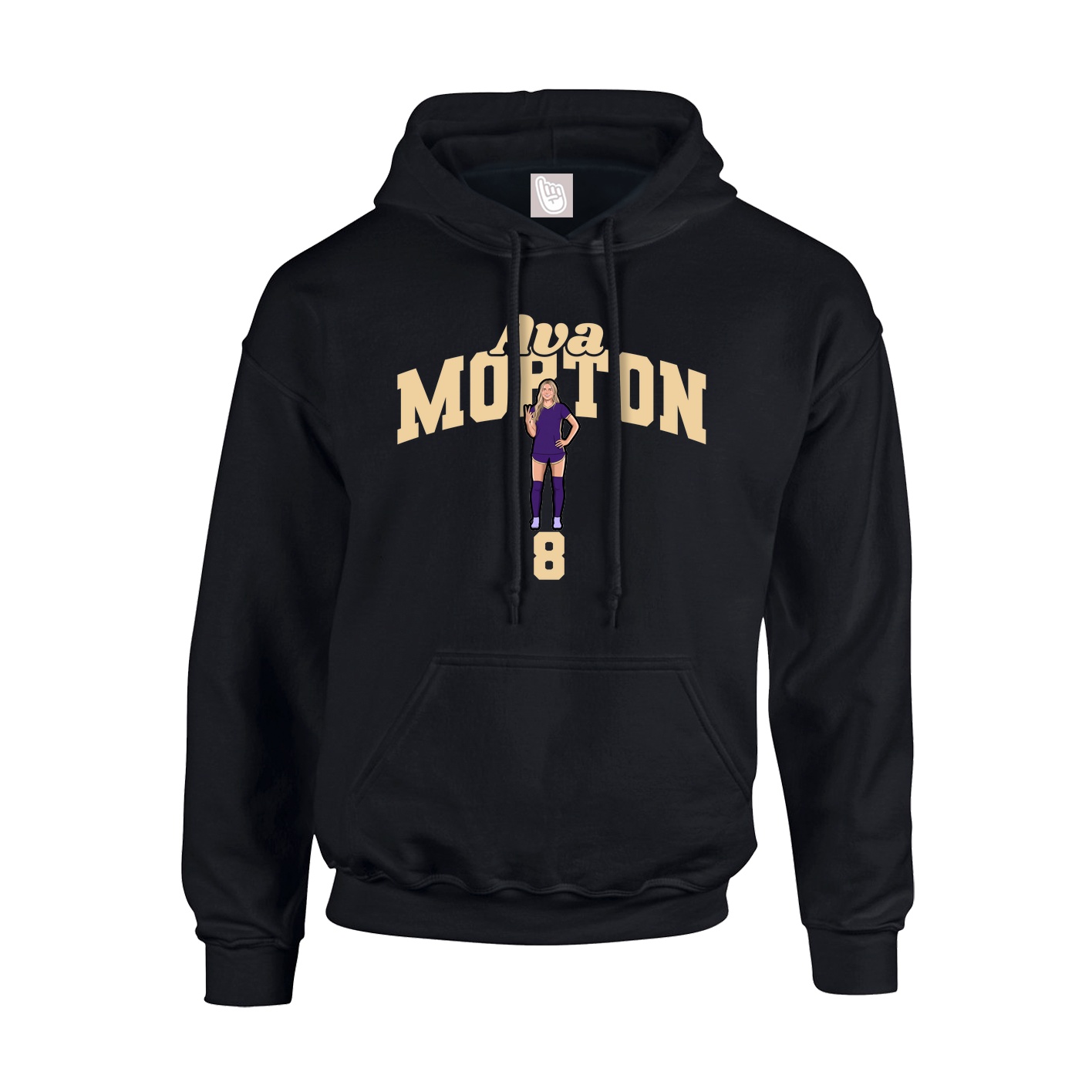 Hoodie — Signature Arch in Black