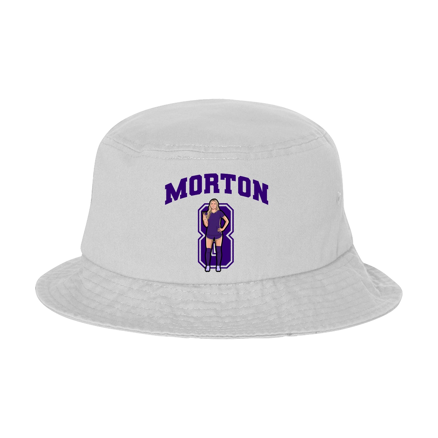 Bucket Cap — Number in White