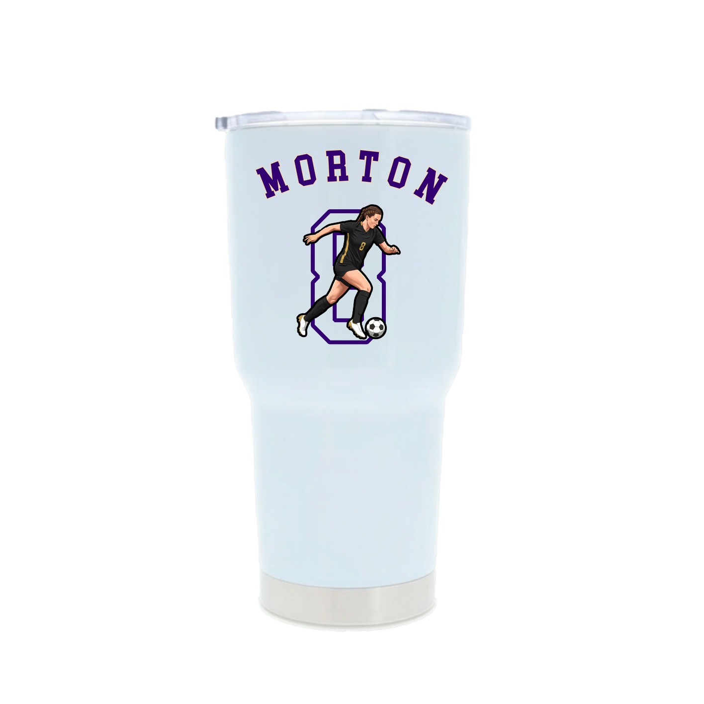 30oz Stainless Steel Tumbler — Shirsey Arch in White