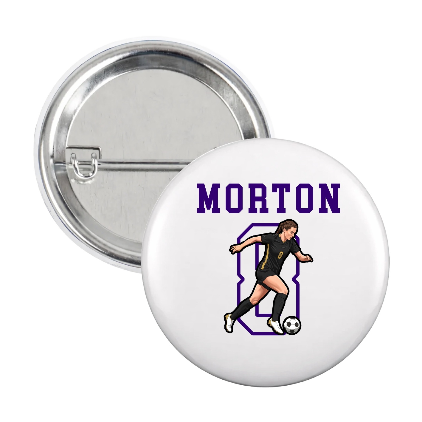 Game Day Button — Shirsey in White
