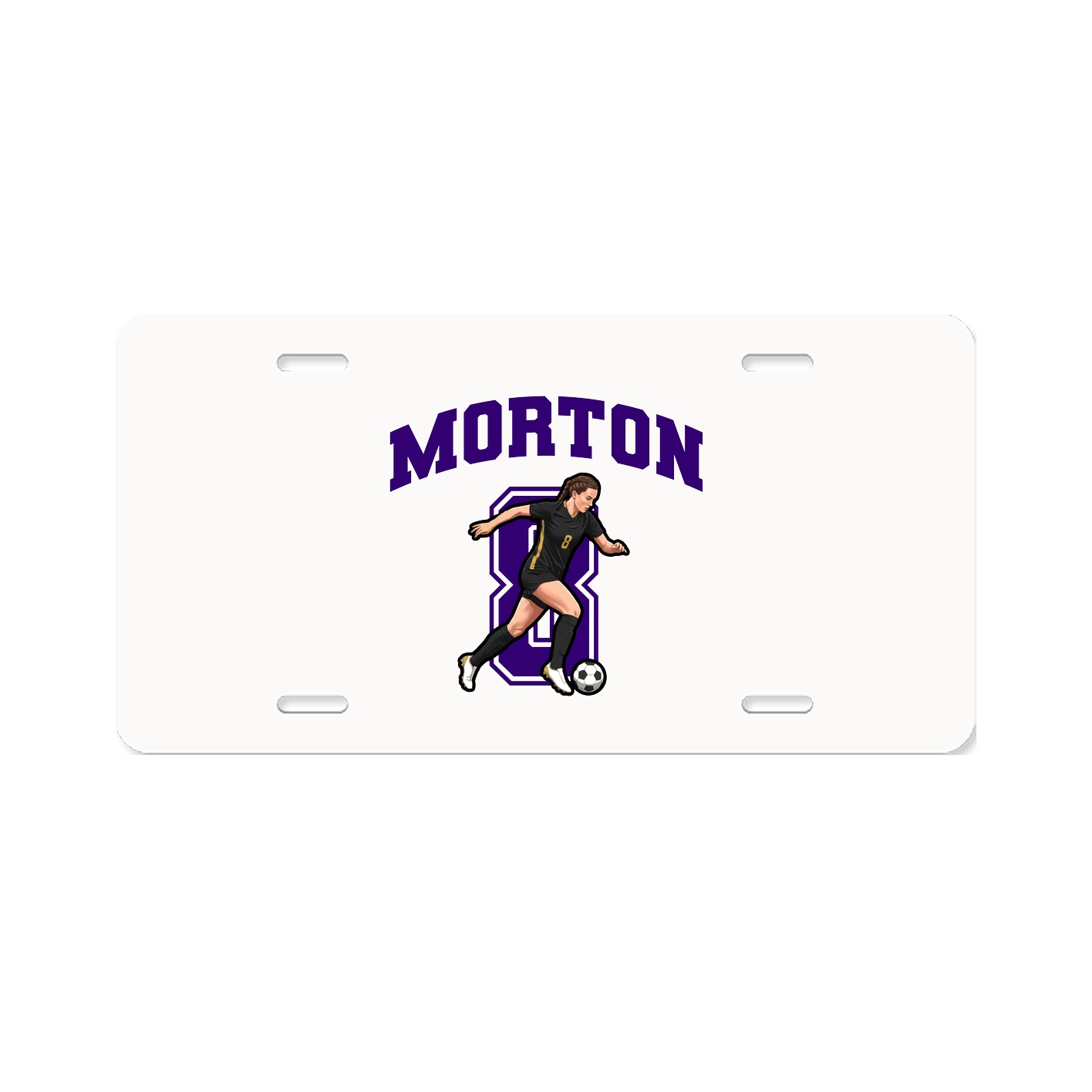 License Plate — Number in Classic