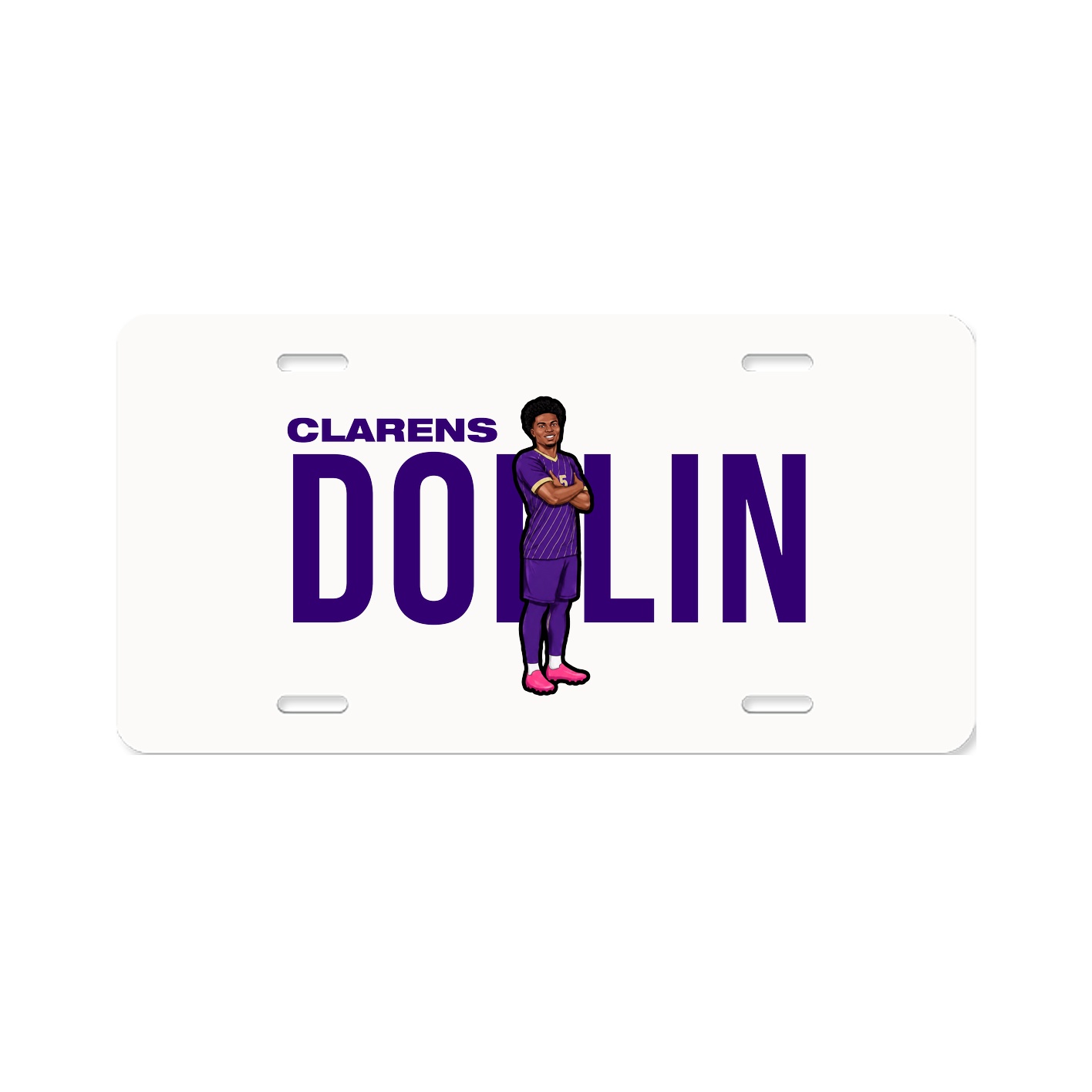 License Plate — Player Name in Classic