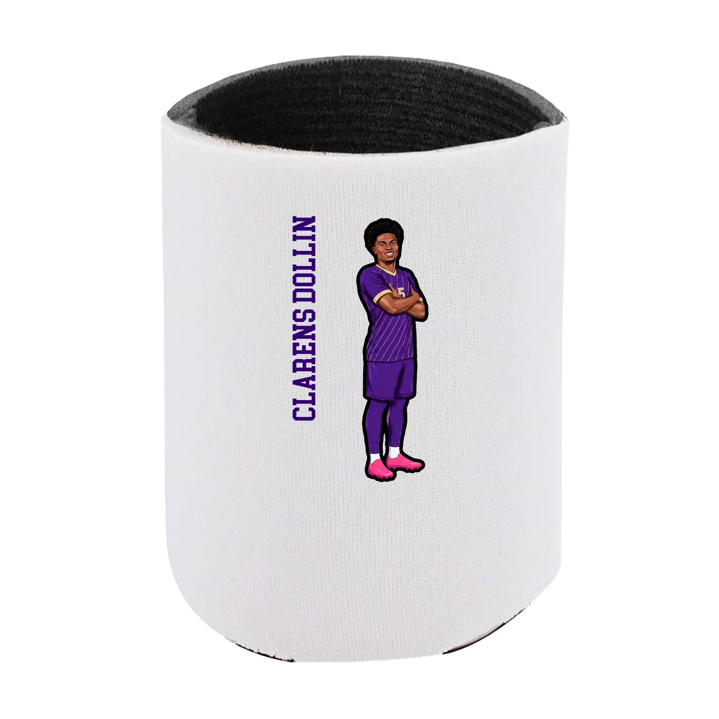 Can Holder — Name Vertical in White
