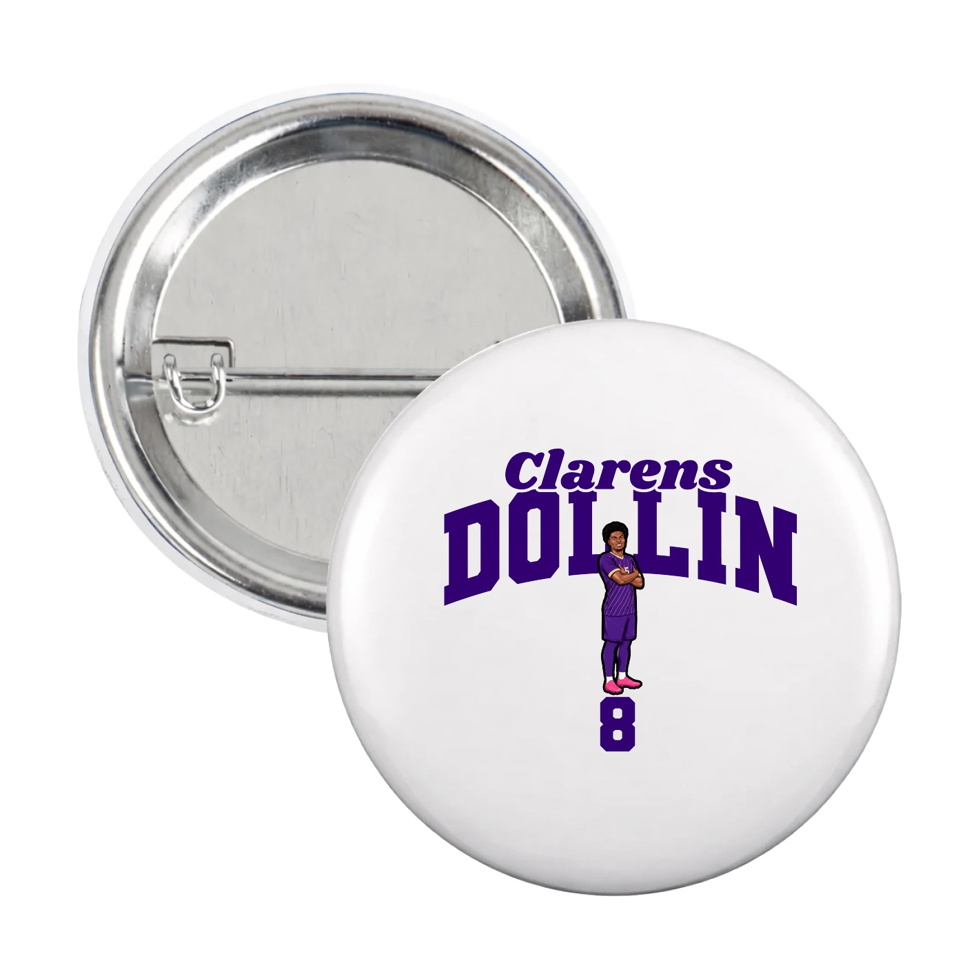 Game Day Button — Signature Arch in White