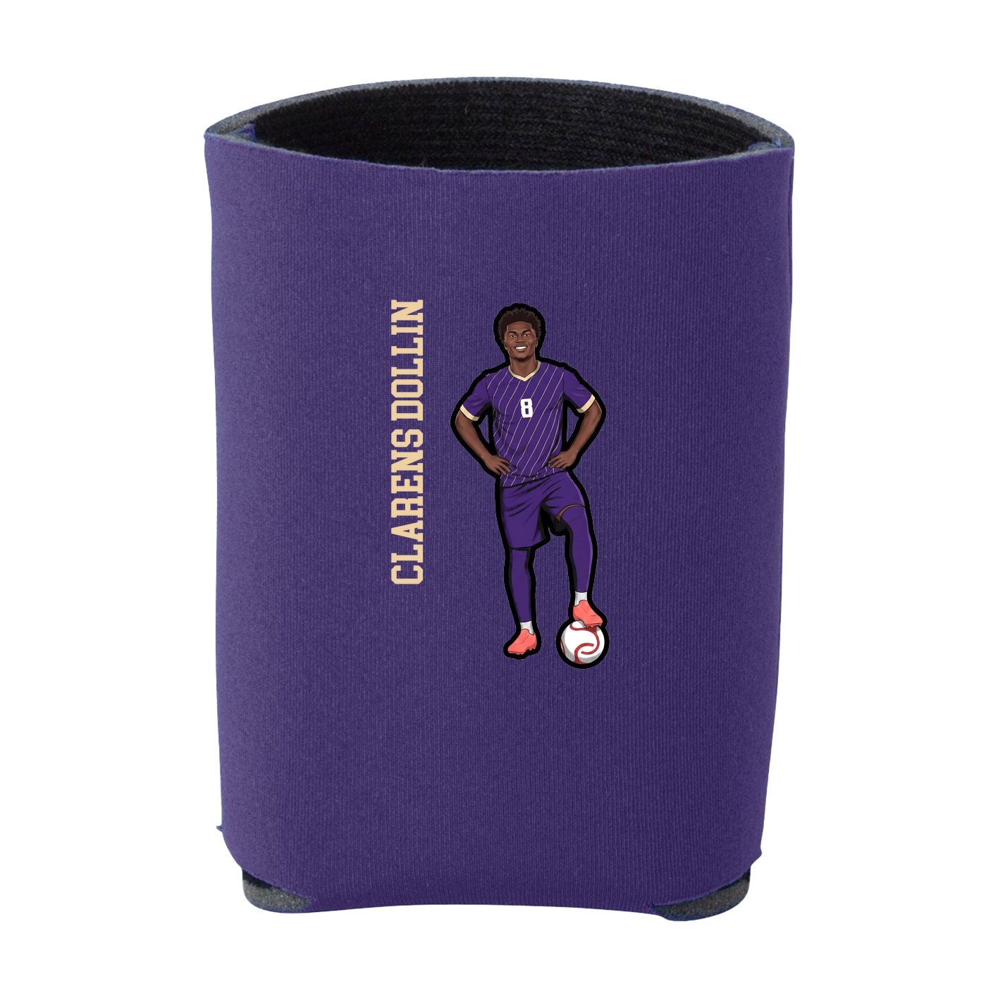Can Holder — Name Vertical in Purple