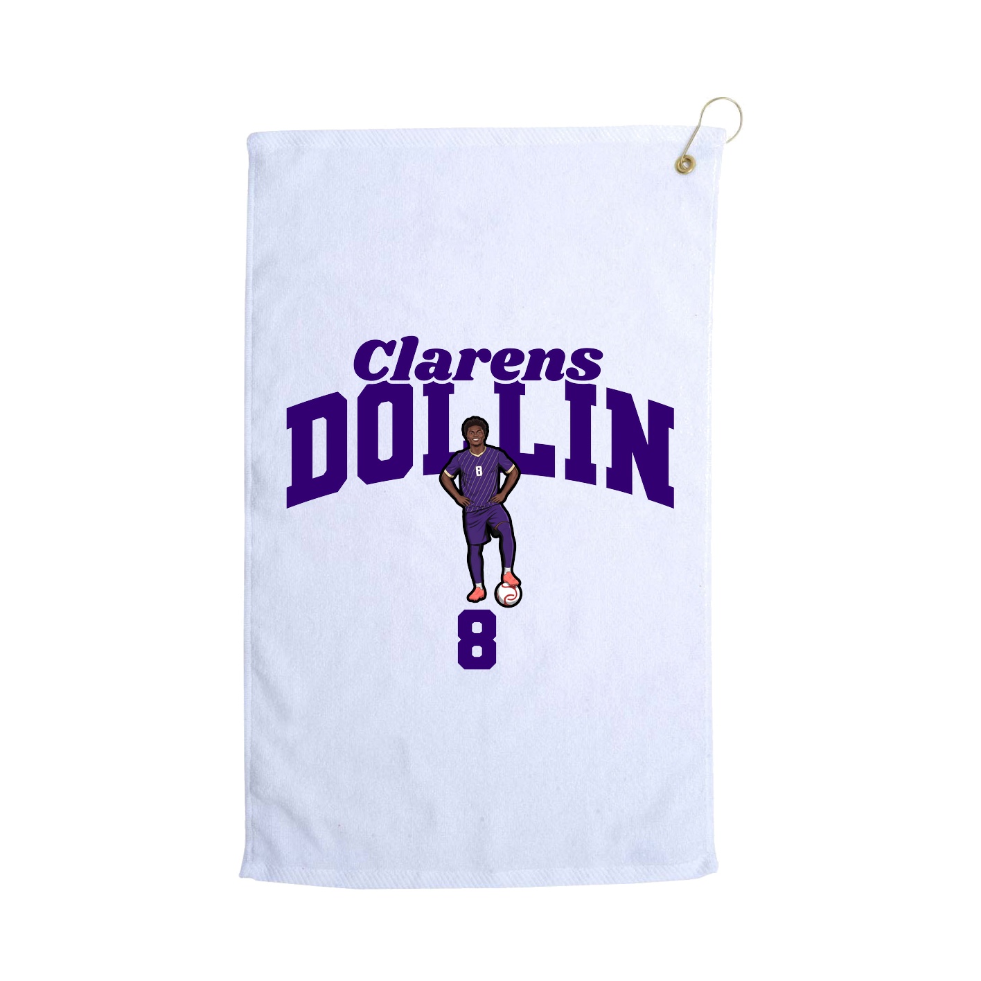 Golf Towel — Signature Arch in White