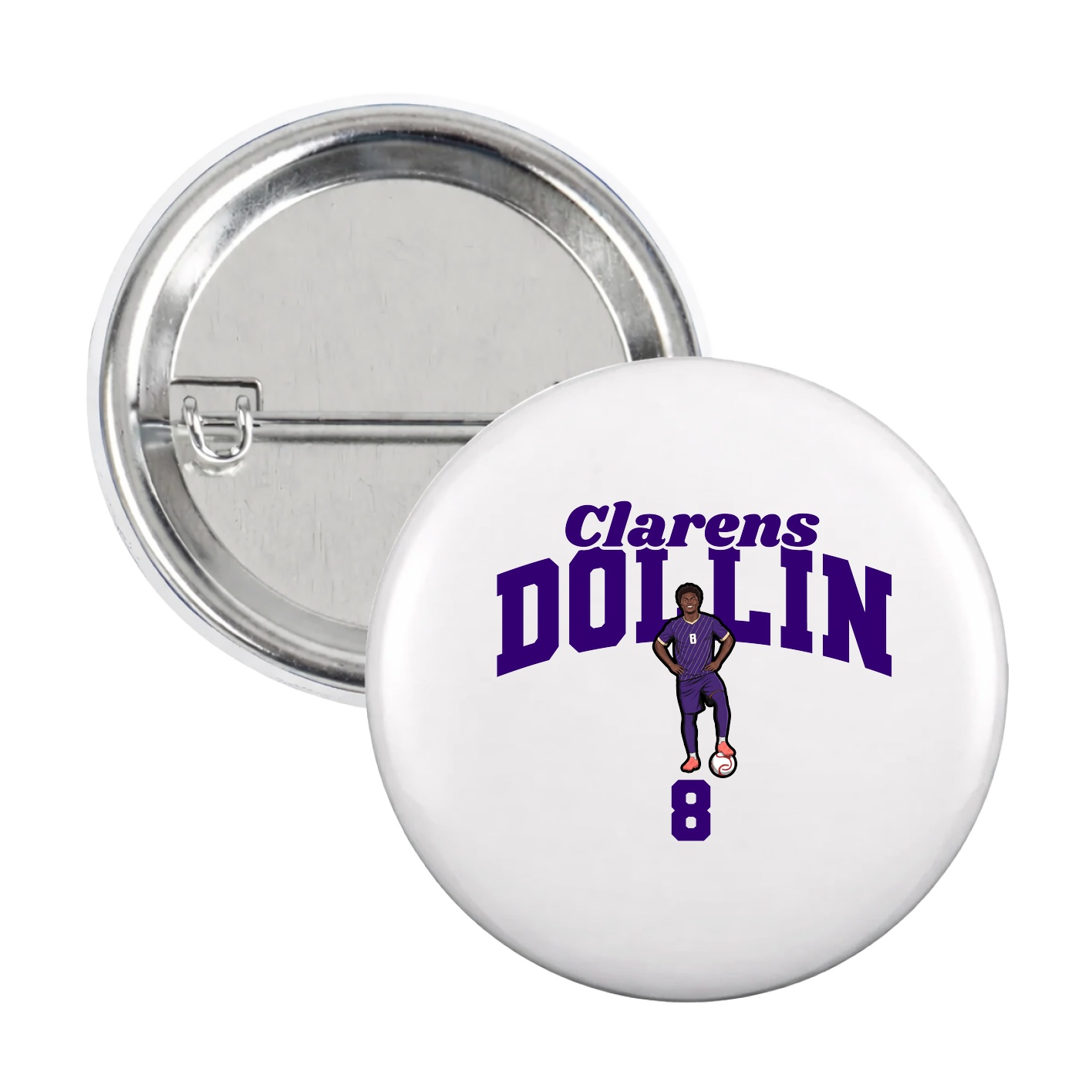 Game Day Button — Signature Arch in White