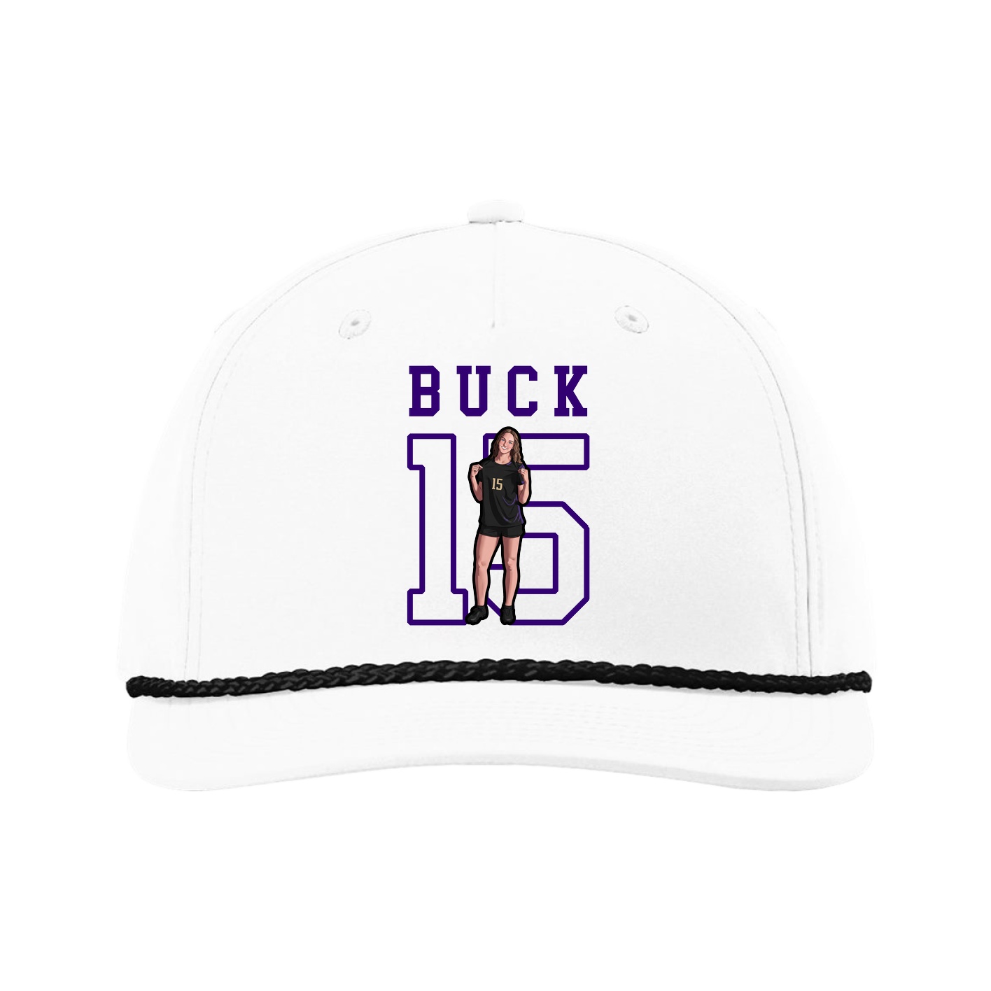 Five-Panel Classic Rope Cap — Shirsey in White