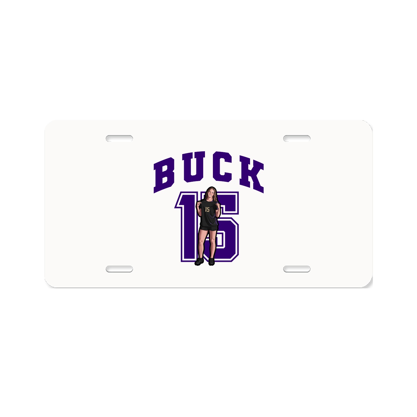 License Plate — Number in Classic