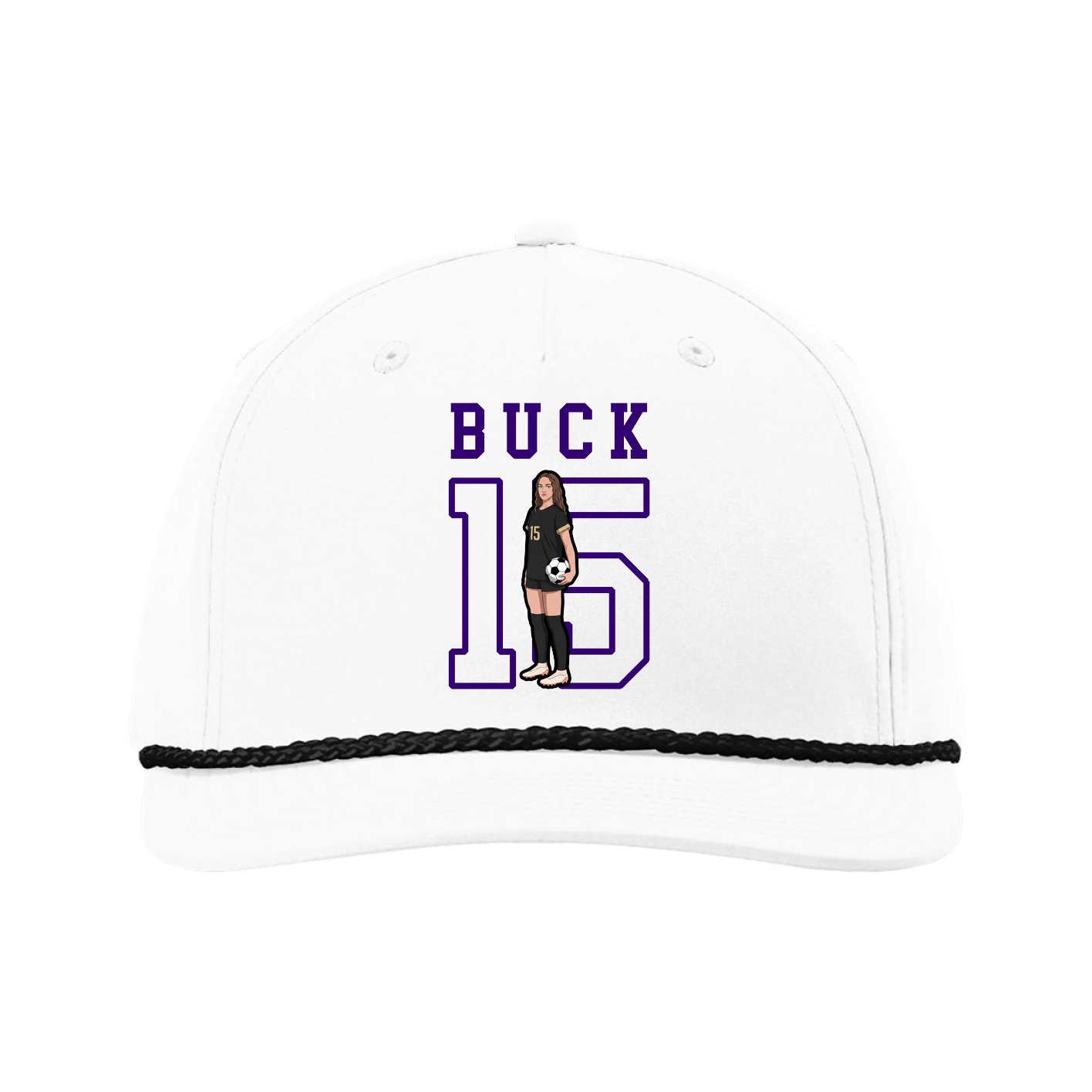 Five-Panel Classic Rope Cap — Shirsey in White