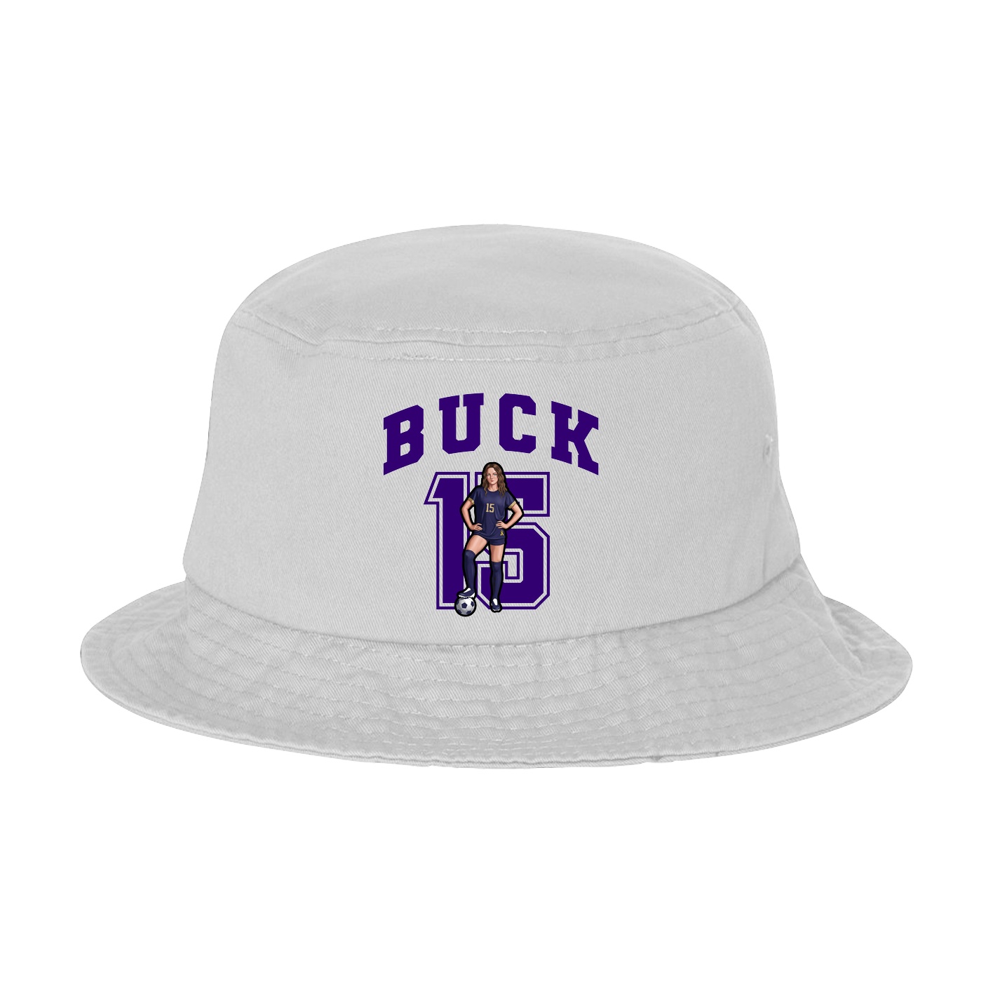 Bucket Cap — Number in White
