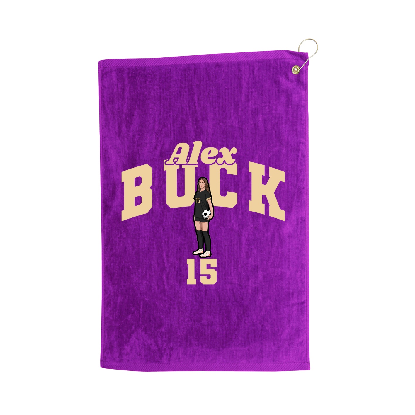 Golf Towel — Signature Arch in Purple