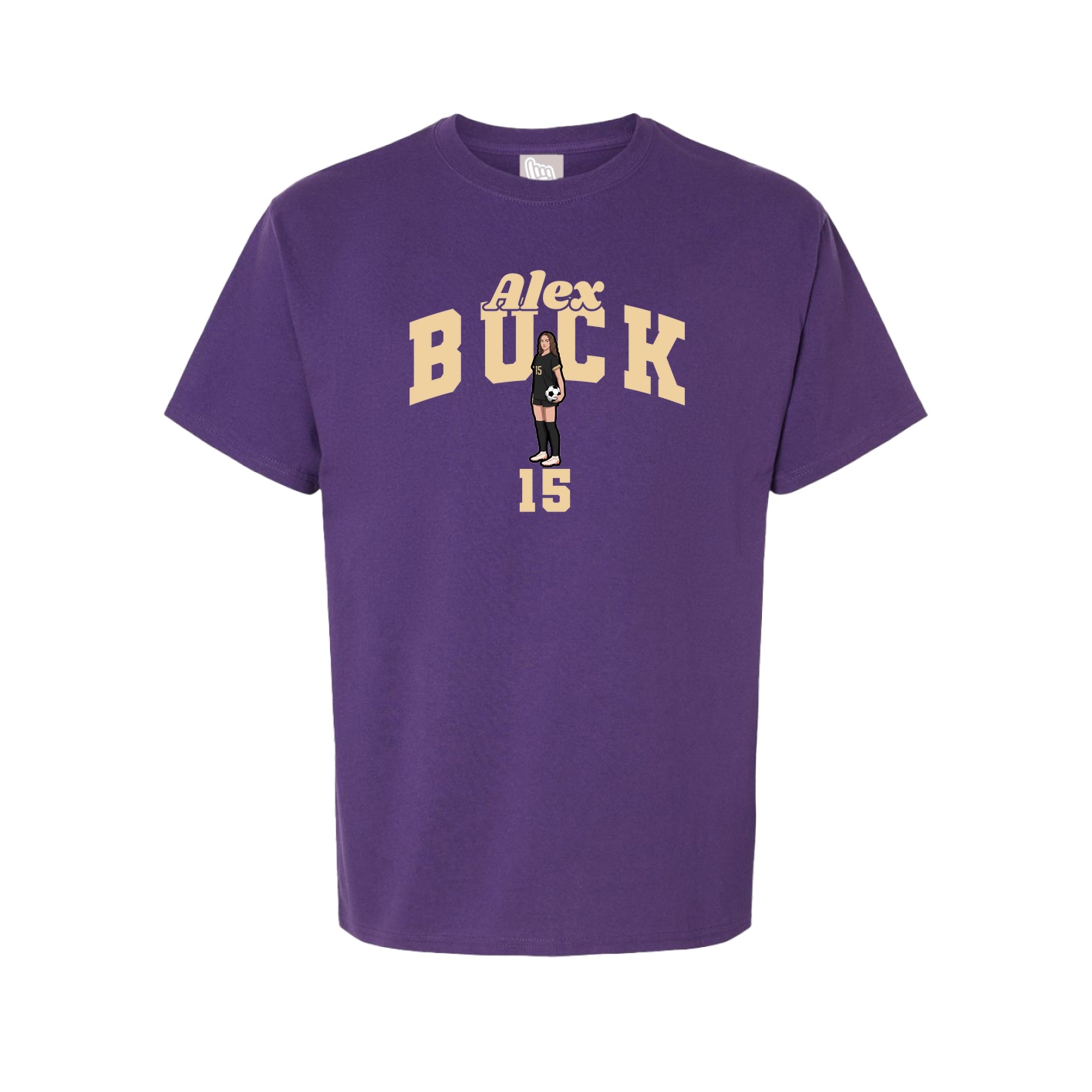 Youth Tee — Signature Arch in Purple