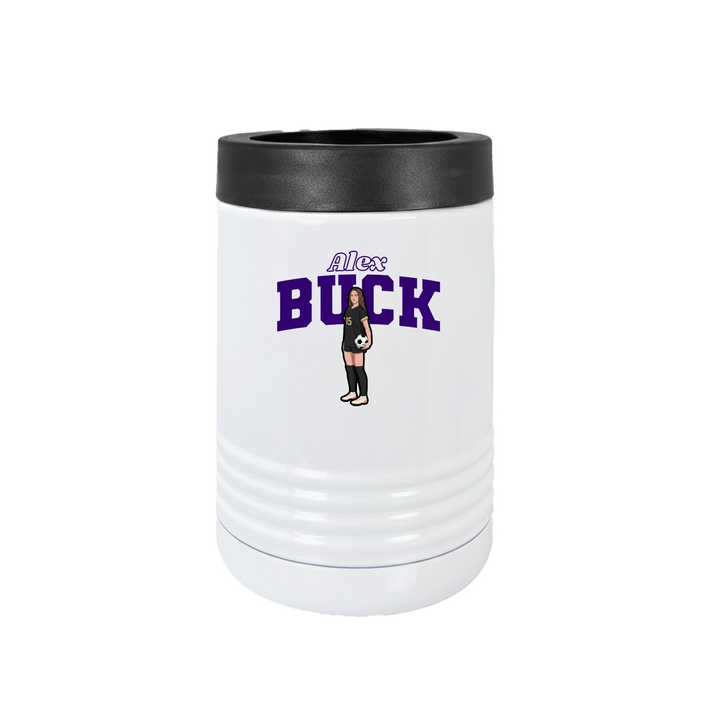 Beverage Holder — Name Arch in White