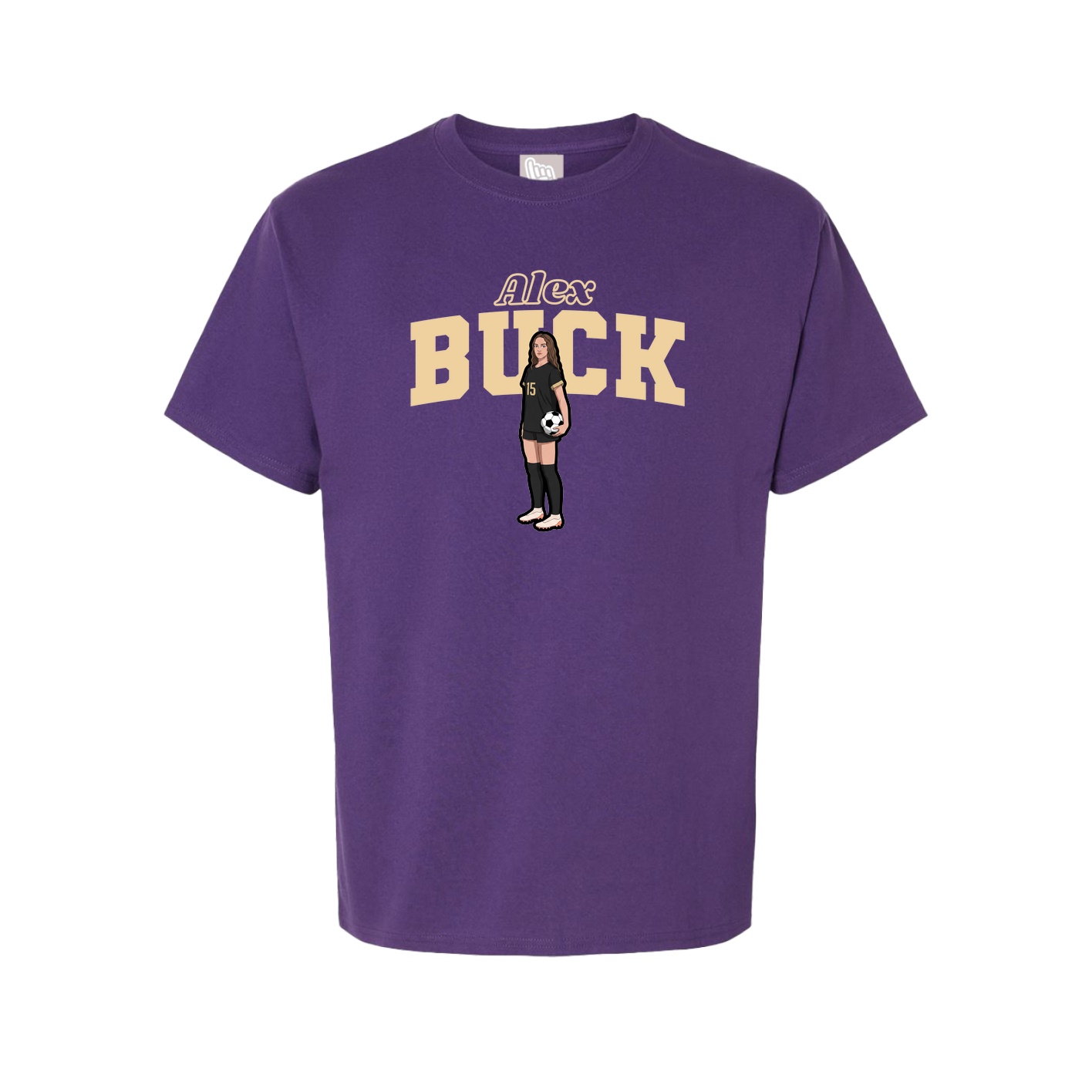Youth Tee — Name Arch in Purple