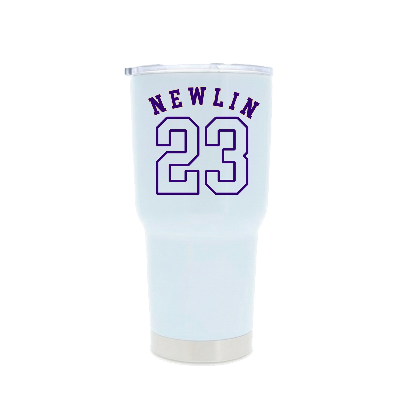 30oz Stainless Steel Tumbler — Shirsey Arch in White
