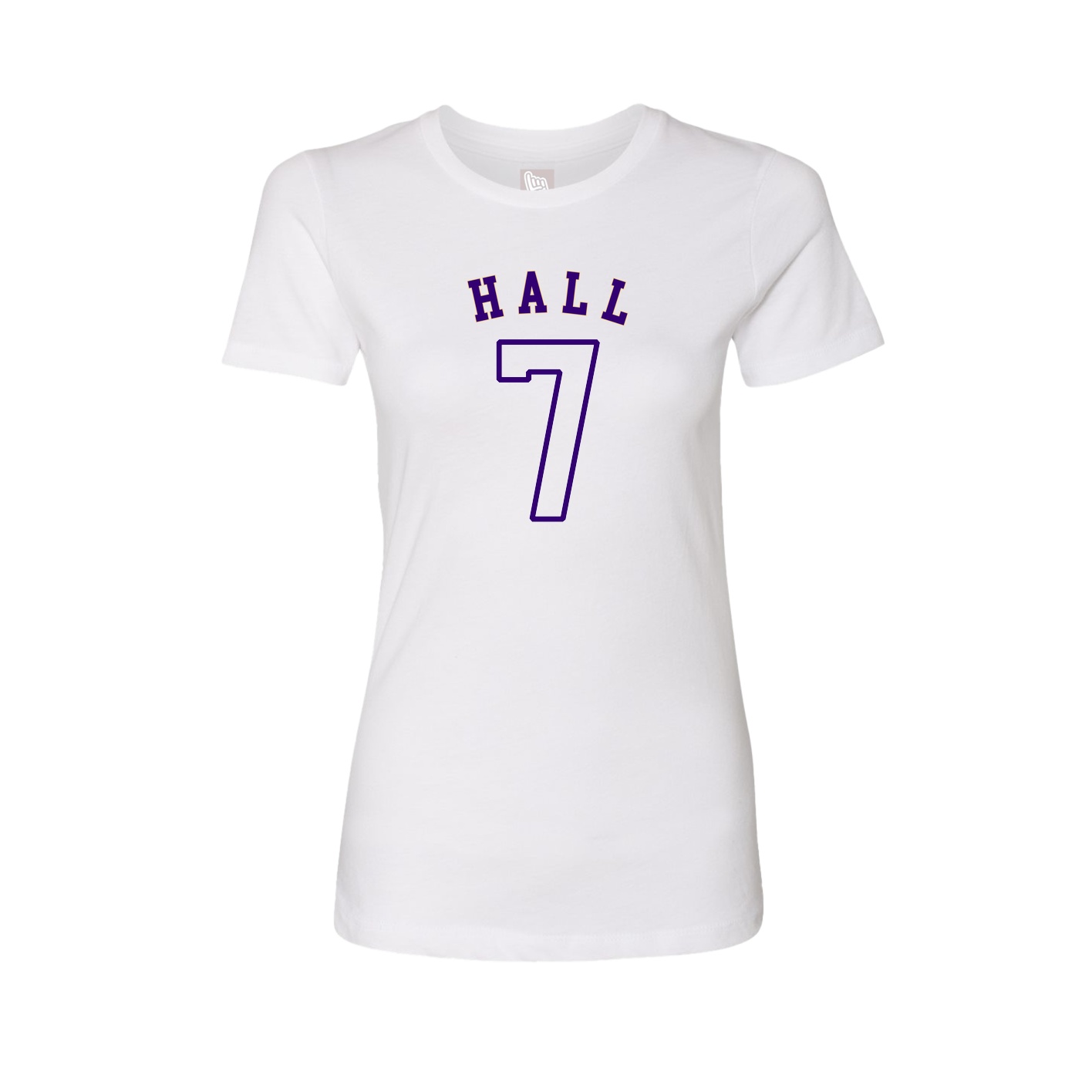 Fitted Women's Tee — Shirsey Arch in White