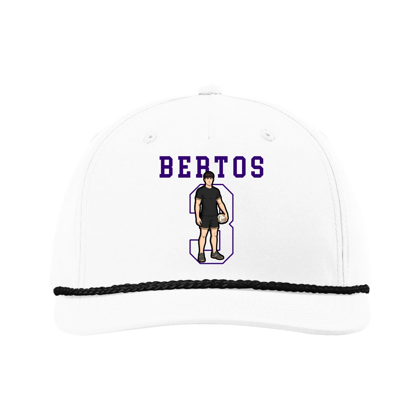 Five-Panel Classic Rope Cap — Shirsey in White