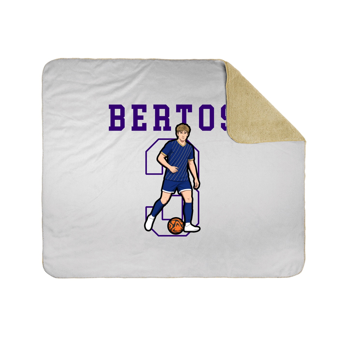 50x60 Sherpa Lined Throw Blanket