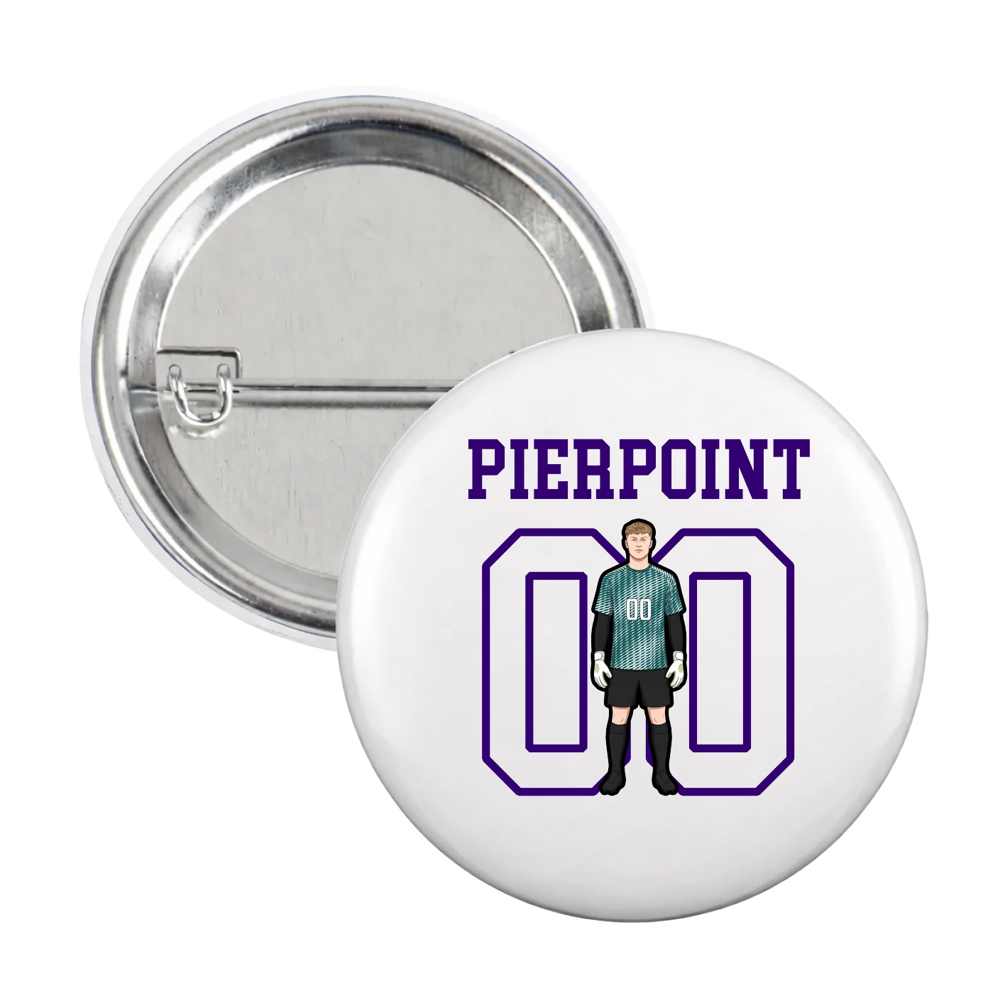 Game Day Button — Shirsey in White