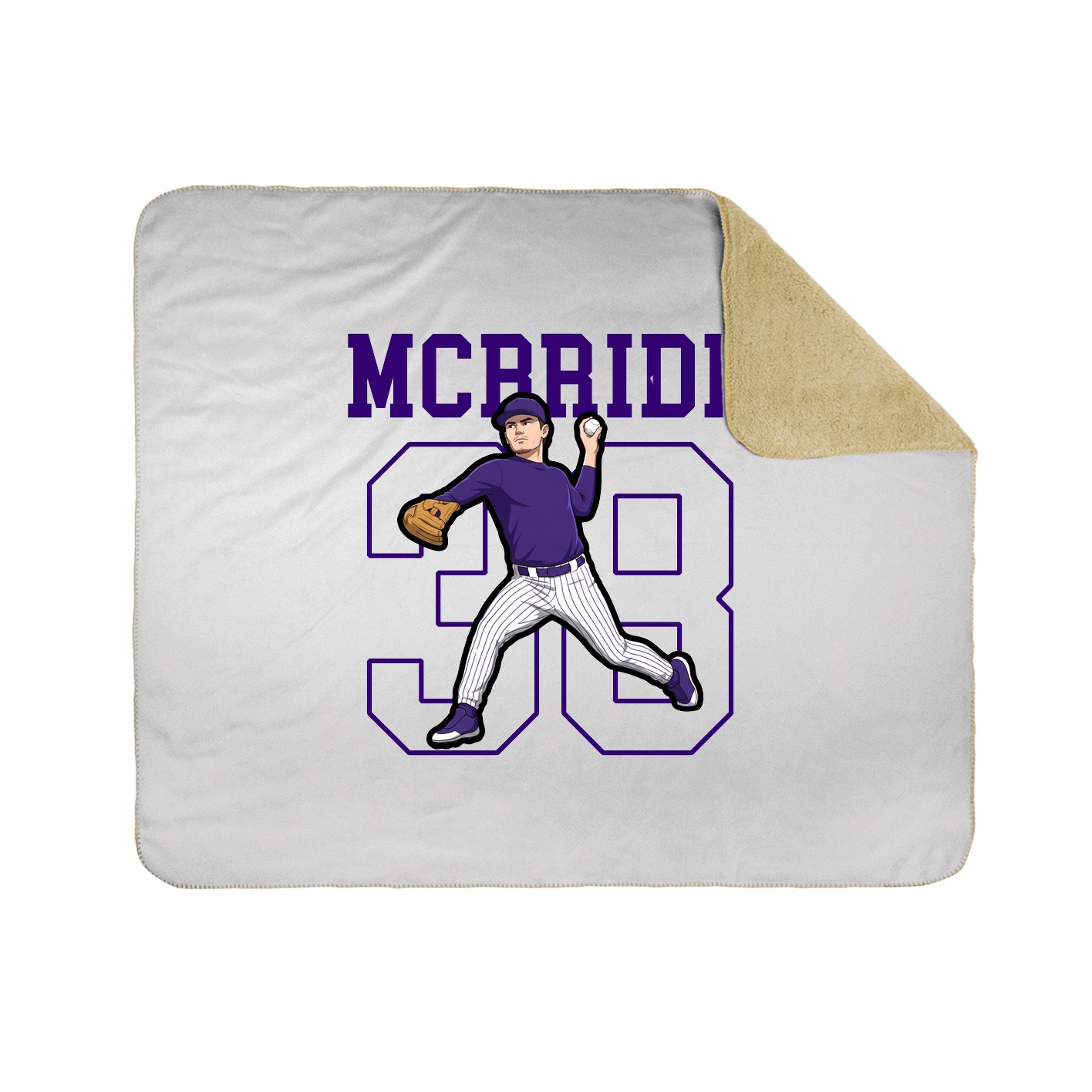 Throw Blanket — Shirsey in White