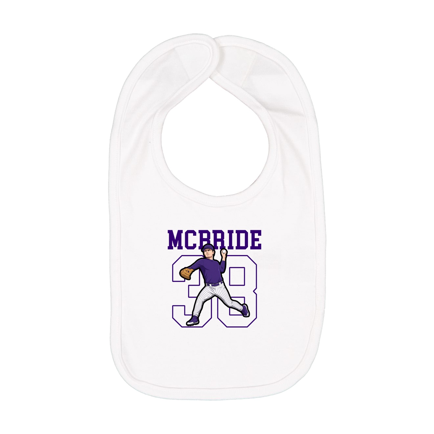 Infant Bib — Shirsey in White