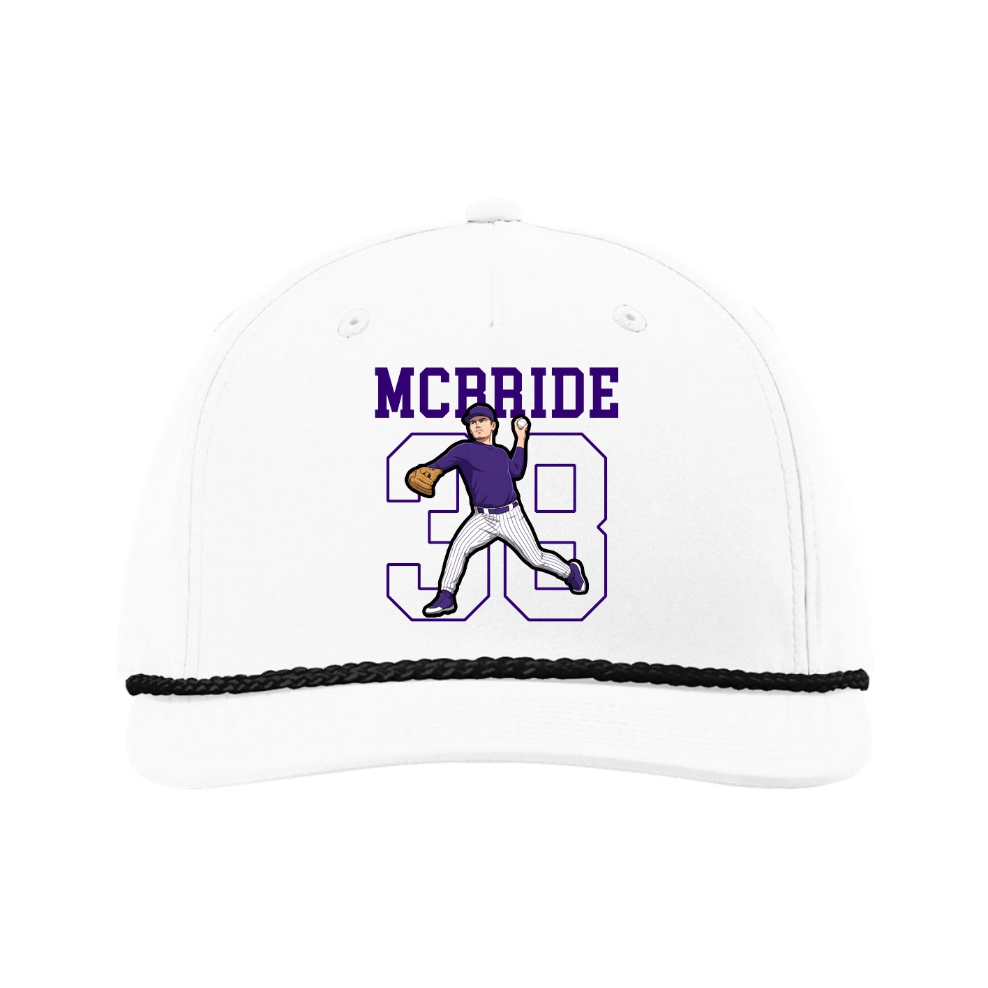 Five-Panel Classic Rope Cap — Shirsey in White