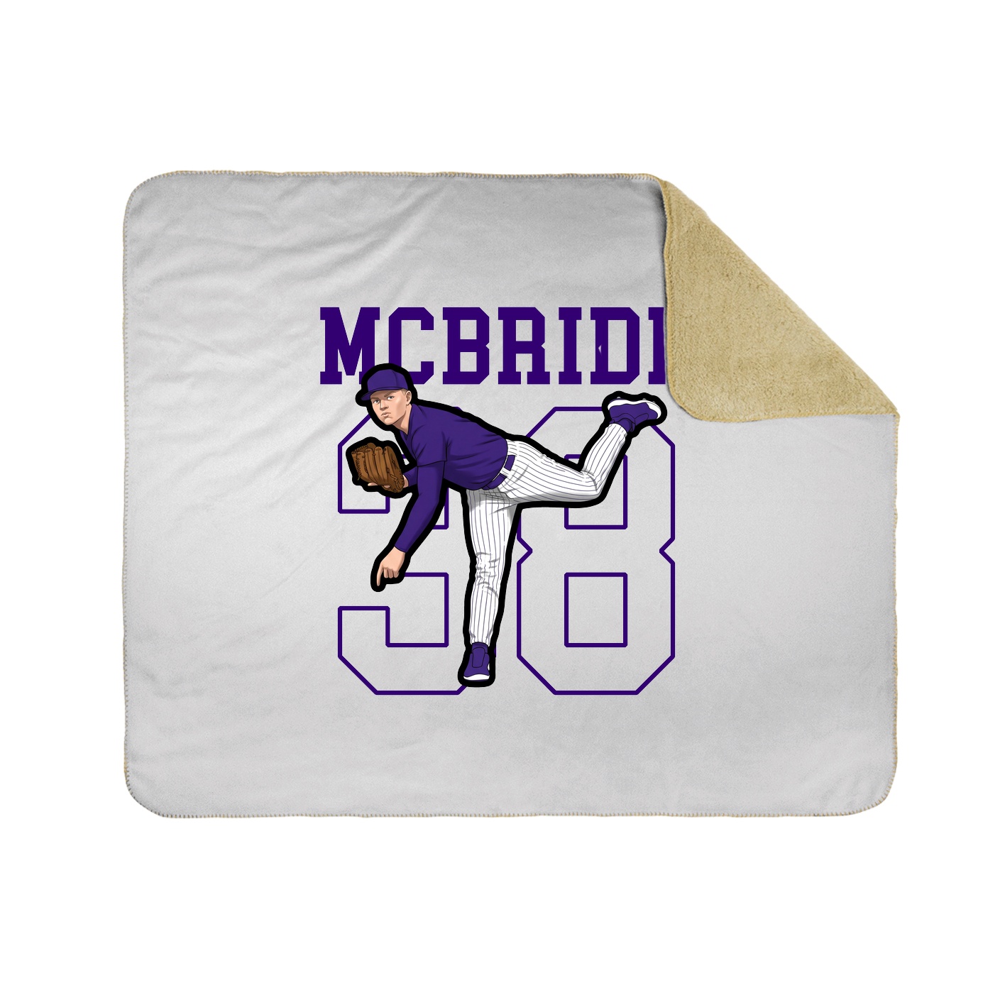 Throw Blanket — Shirsey in White