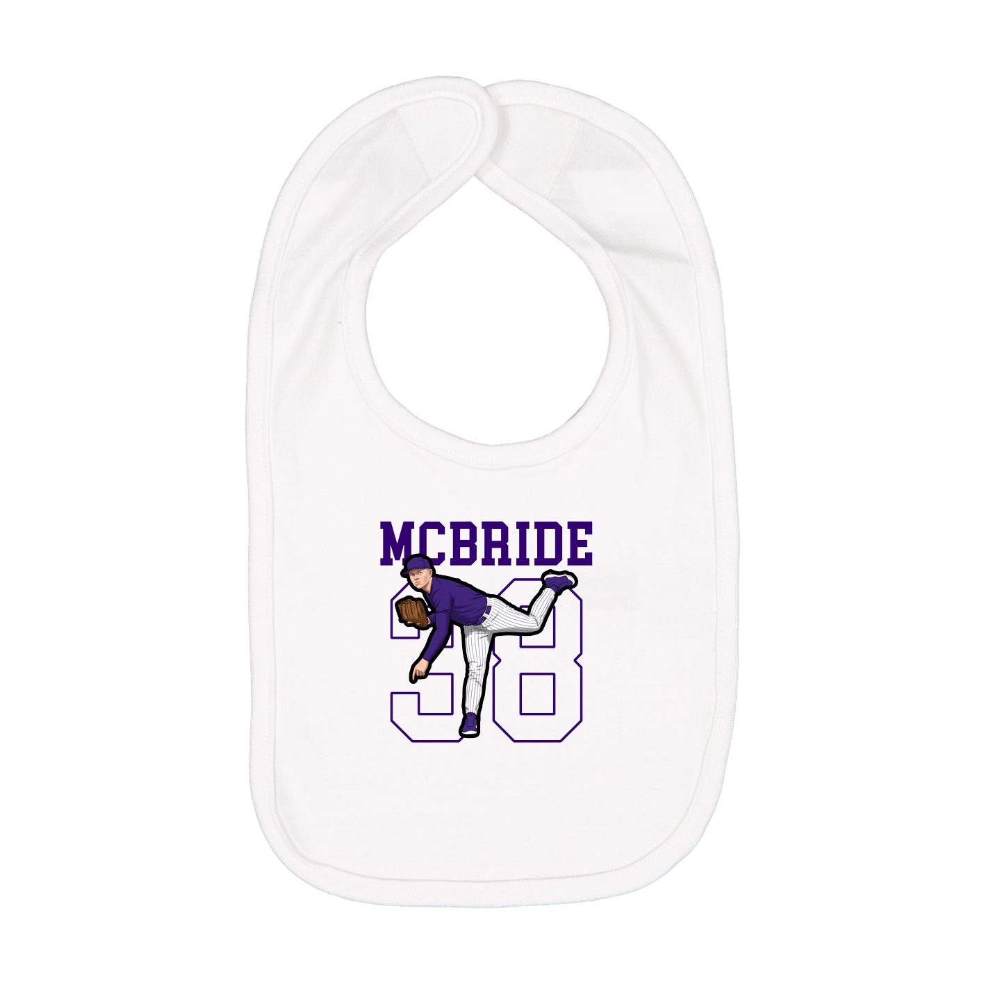 Infant Bib — Shirsey in White