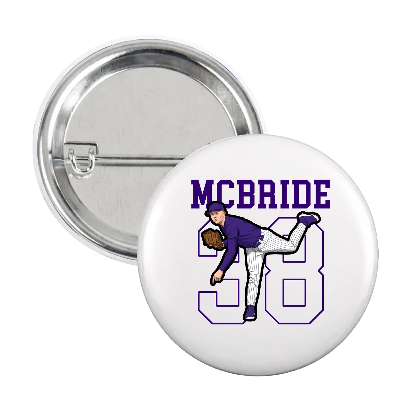 Game Day Button — Shirsey in White