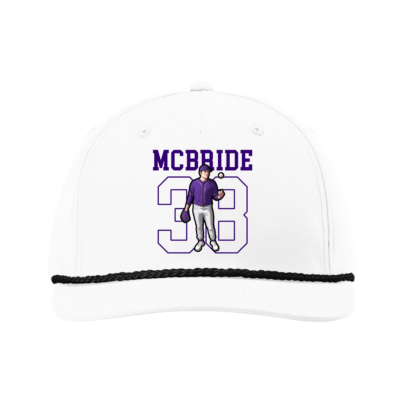 Five-Panel Classic Rope Cap — Shirsey in White