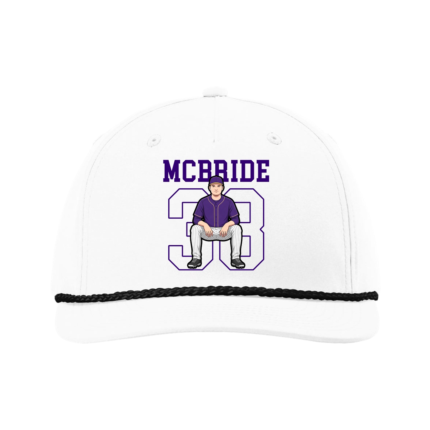 Five-Panel Classic Rope Cap — Shirsey in White
