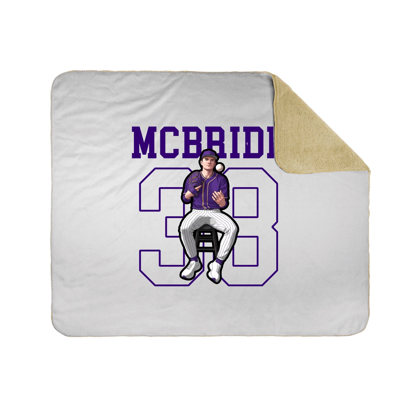 50x60 Sherpa Lined Throw Blanket